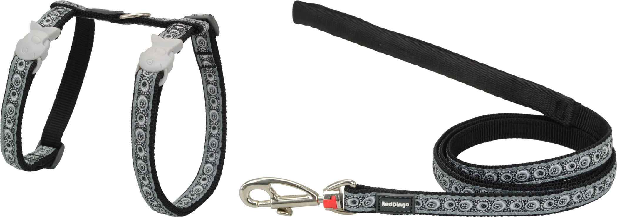 RedDingo Geschirr und Leine Cosmos Black, XS