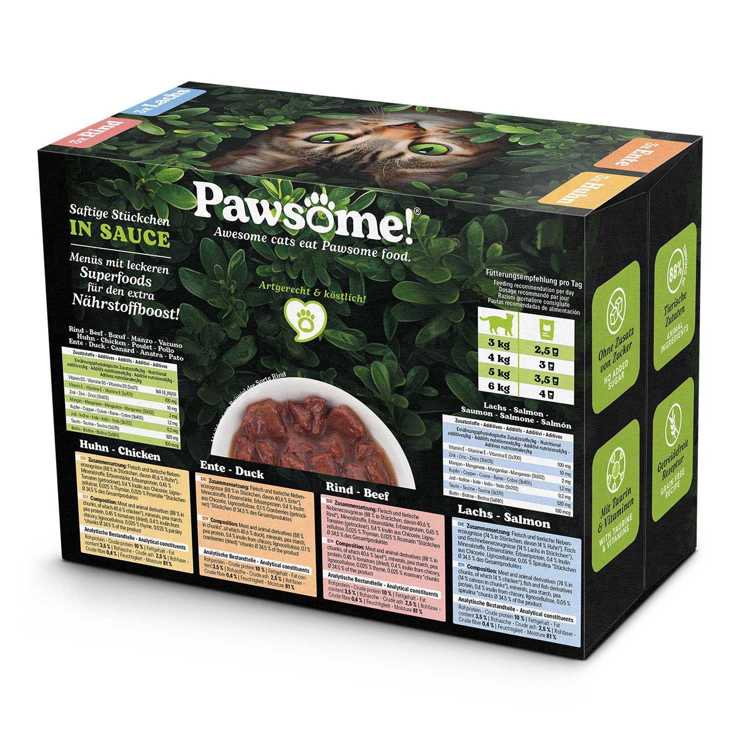 Pawsome Adult, Mixpack, 12x85g