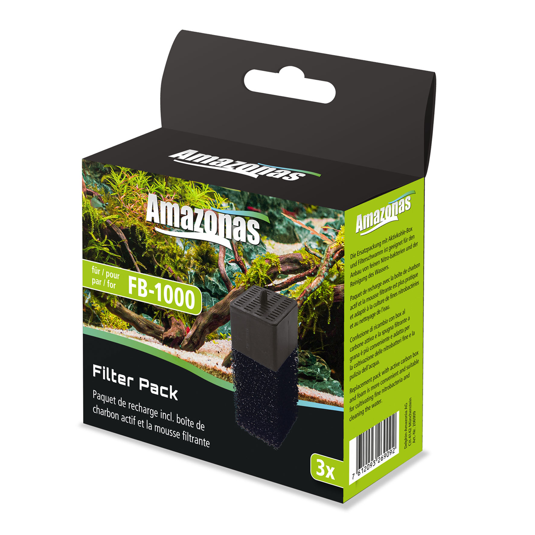 Ersatz-Filter-Pack für FB-1000, 3Stk