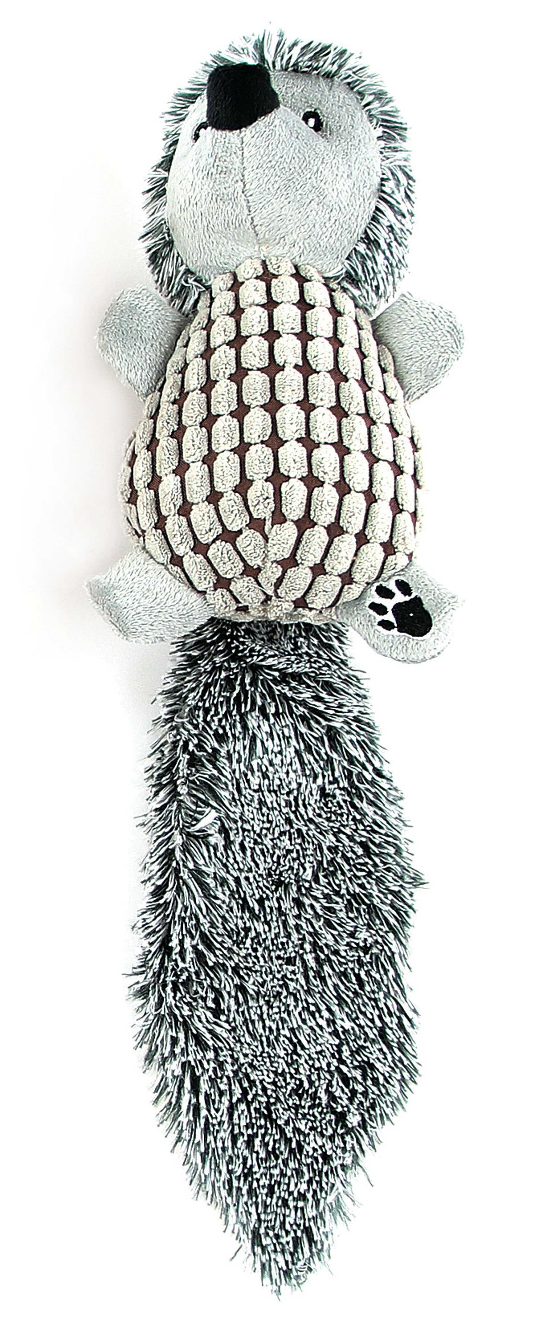 swisspet Beeless Plüsch-Igel, grau, mit Quietscher