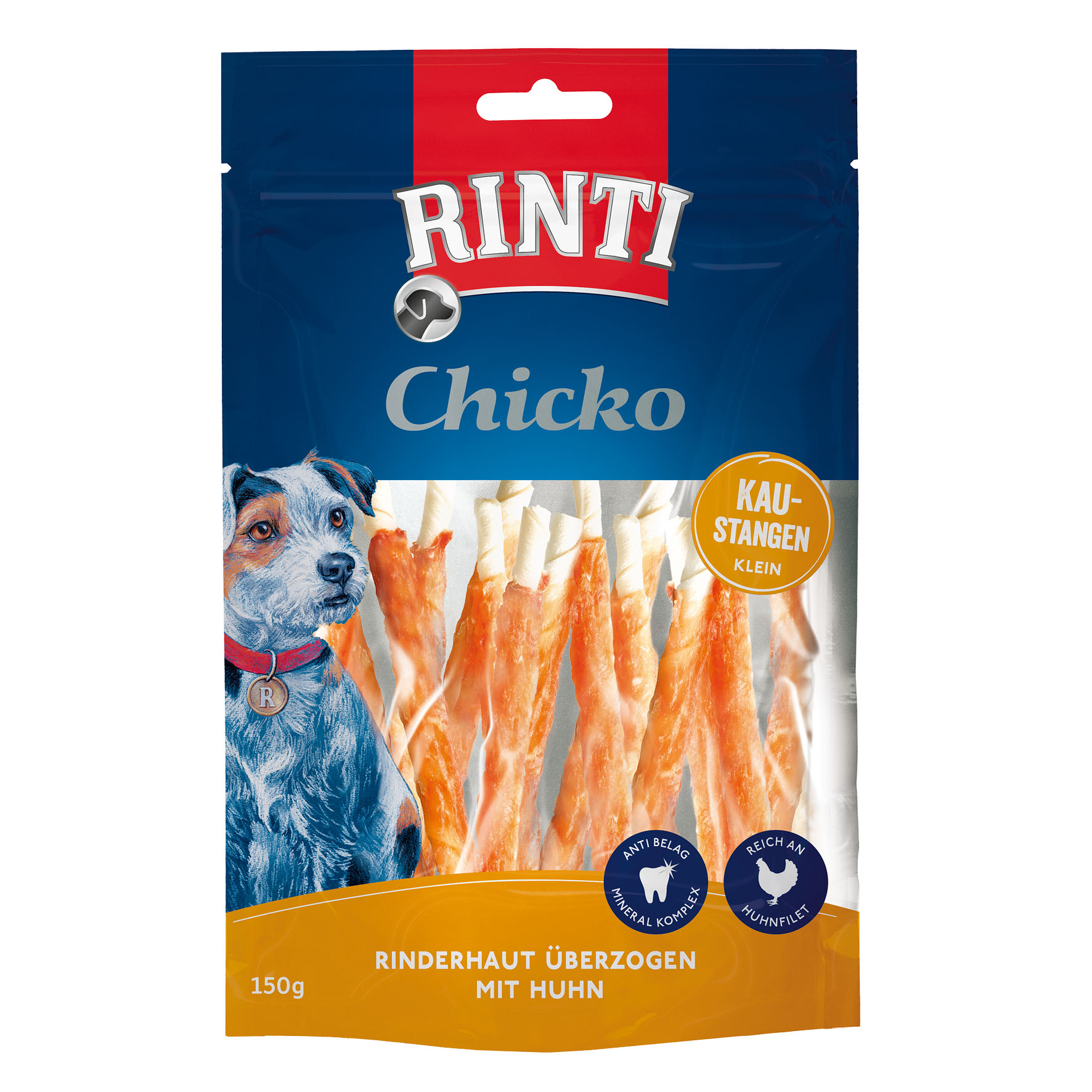 Rinti Chicko Bastoncini Masticabili Piccoli Pollo, 150g