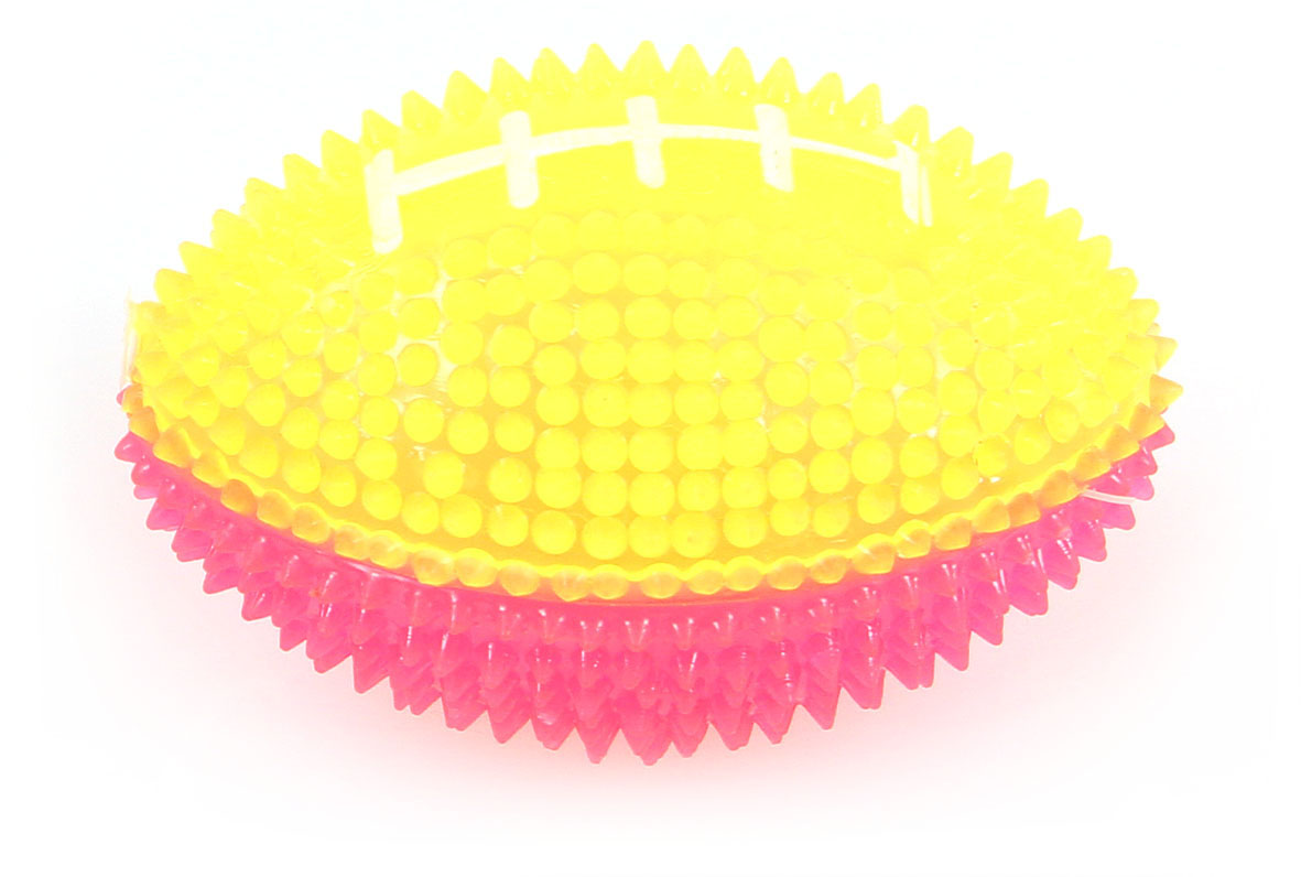 swisspet Ballon de rugby lumineux, rose-jaune