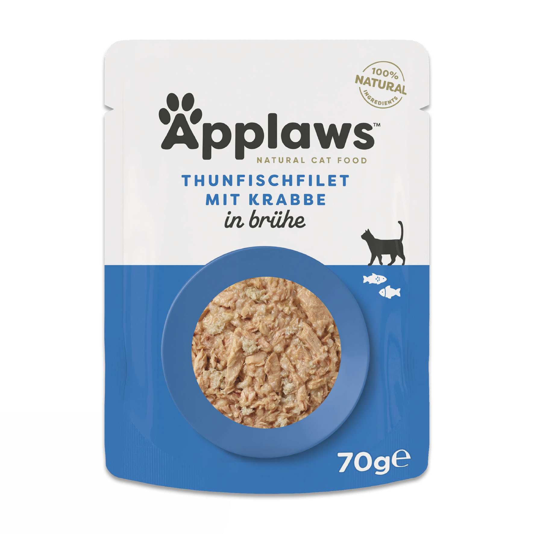 Applaws Thunfisch Fillet mit Krebs in Brühe, 70g