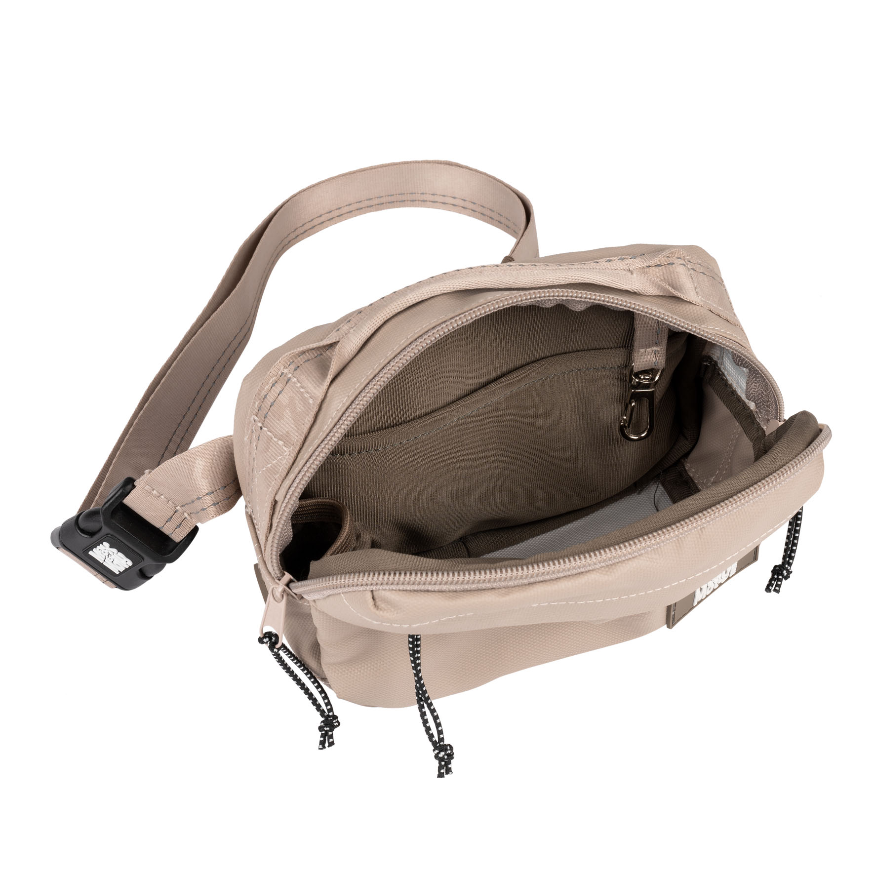 Max&Moll Hundetasche Matrix 2.0 sand, L:18cm H:12cm B:6cm, Gurtt:125cm