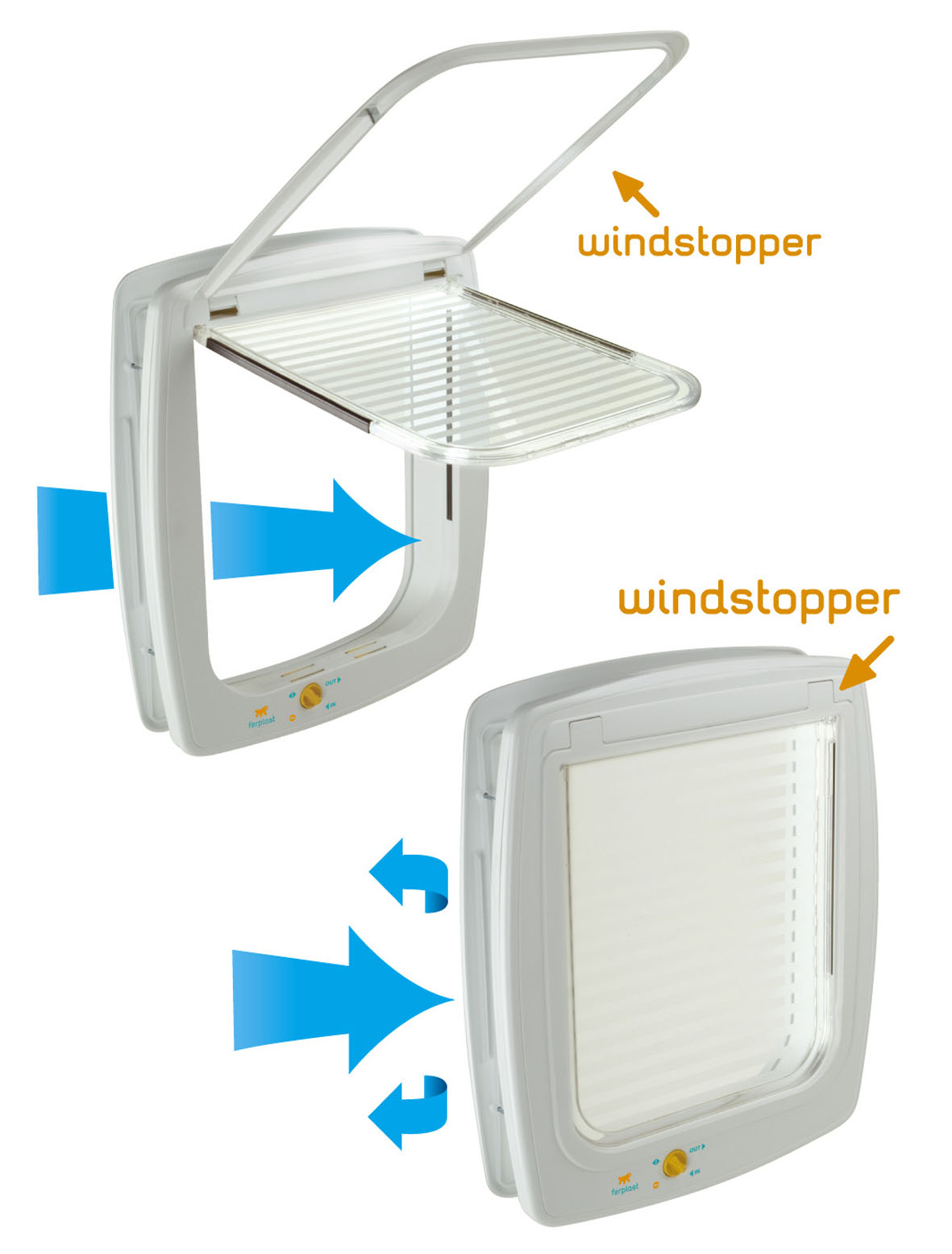 Ferplast porte pour chien Swing 15 blanche