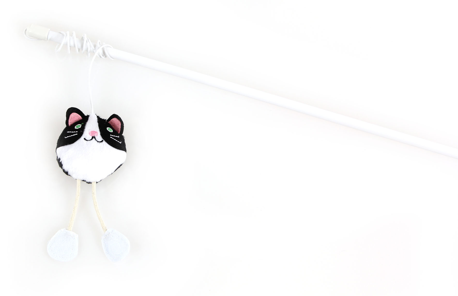 Katzenangel Mouse mit Raschel, schwarz