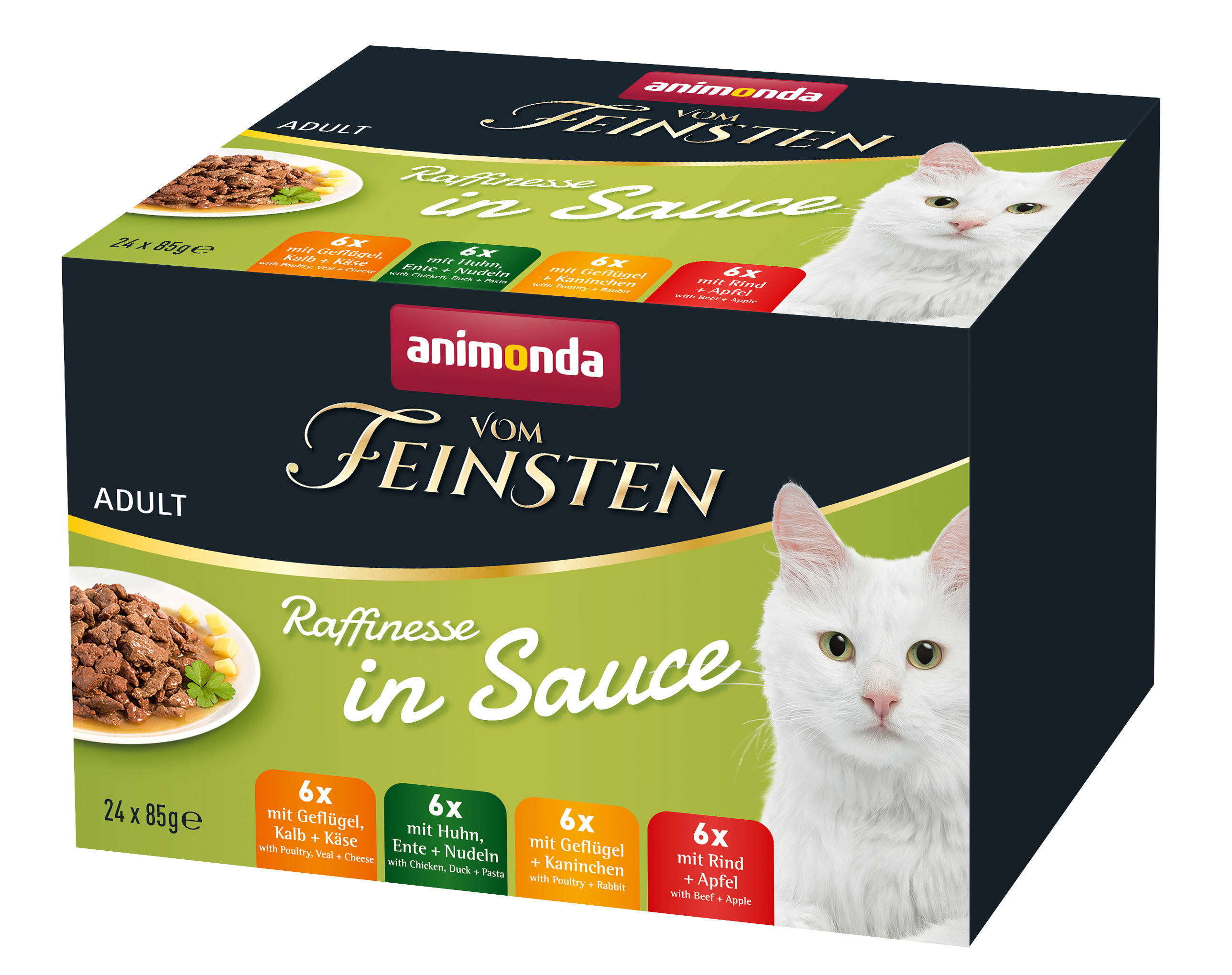 Vom Feinsten Adult Raffinesse in Sauce Adult 24 x 85g Mixpack