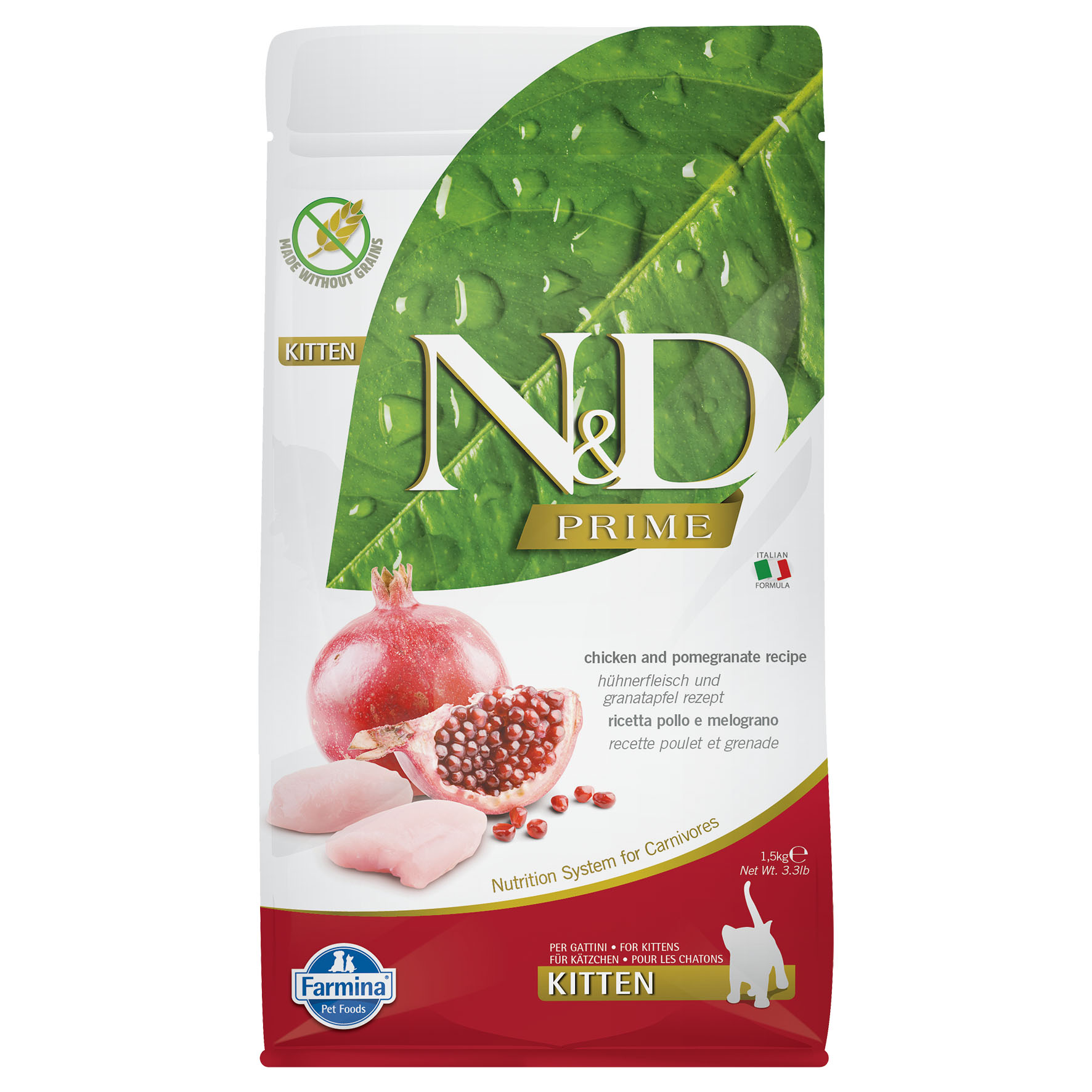 Farmina Cat Prime Kitten Poulet & Grenade, 1.5kg