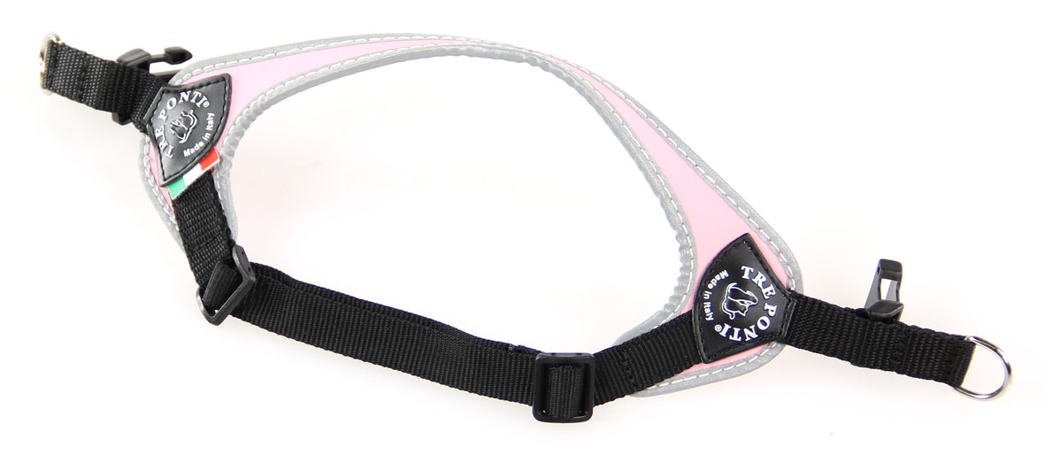 Tre Ponti Hundegeschirr verstellbar, pink XL=44-59cm ; 6-7kg