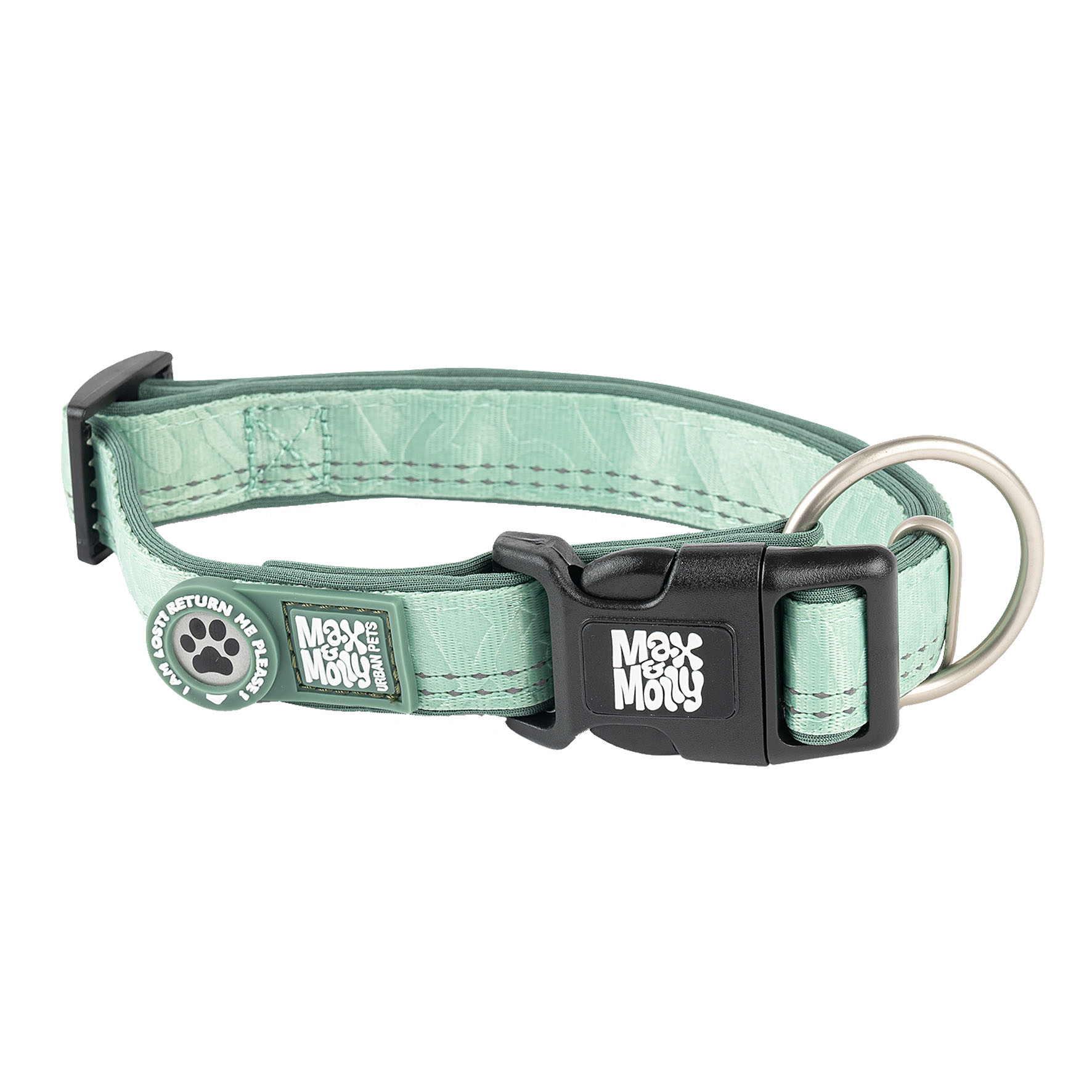 Max&Molly Smart ID Collar jadegrün/M, 2cmx34-55cm