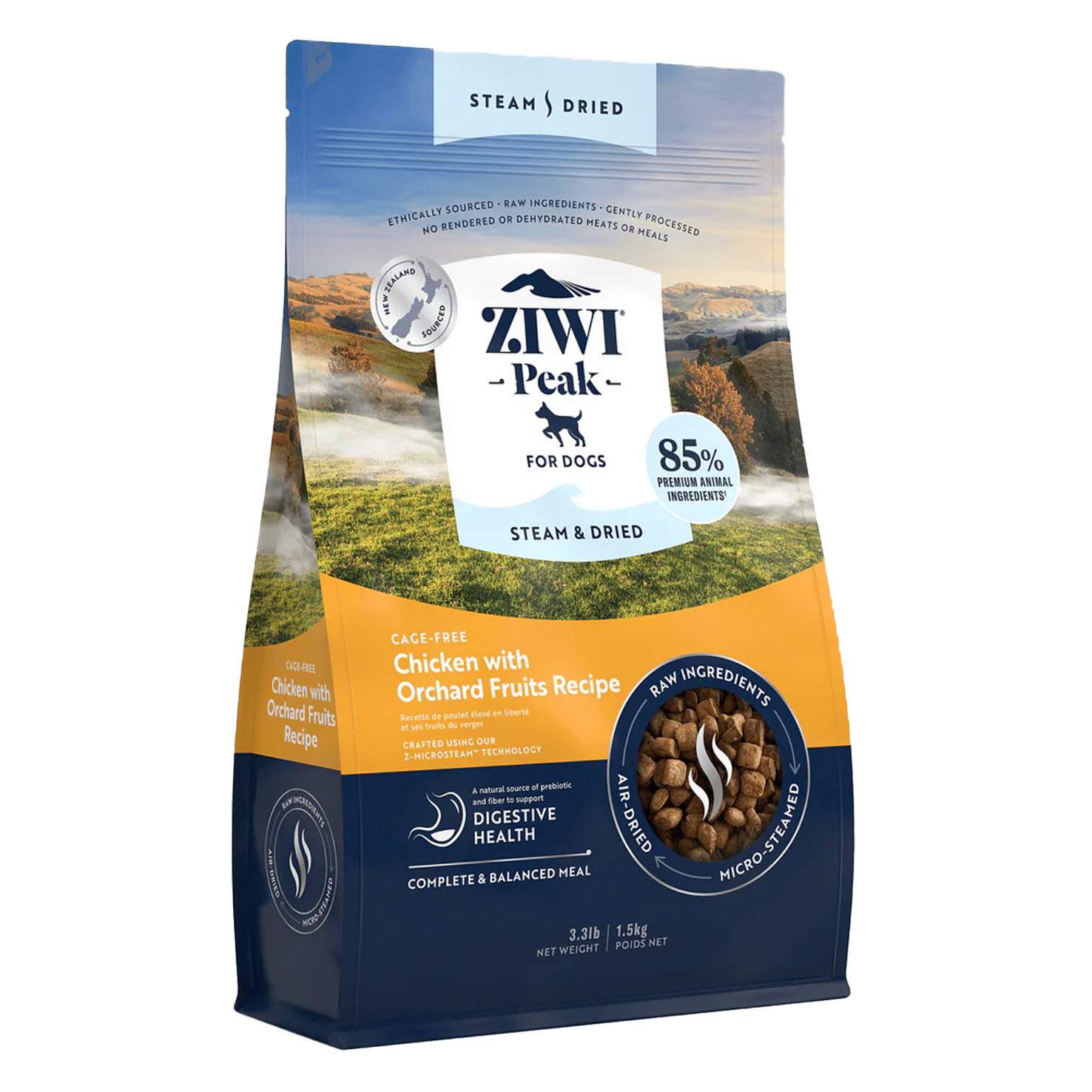 ZIWI Steam&Dried Chicken&Fruits, 1.5kg