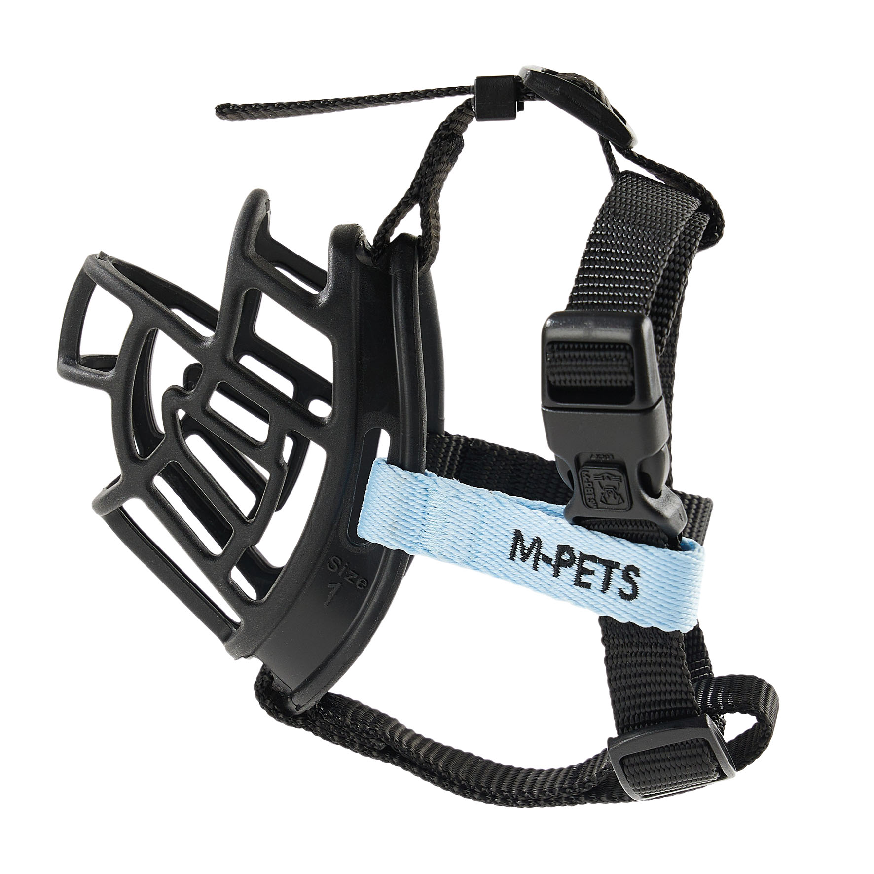 M-Pets Maulkorb, schwarz-blau XS:14x10x4cm