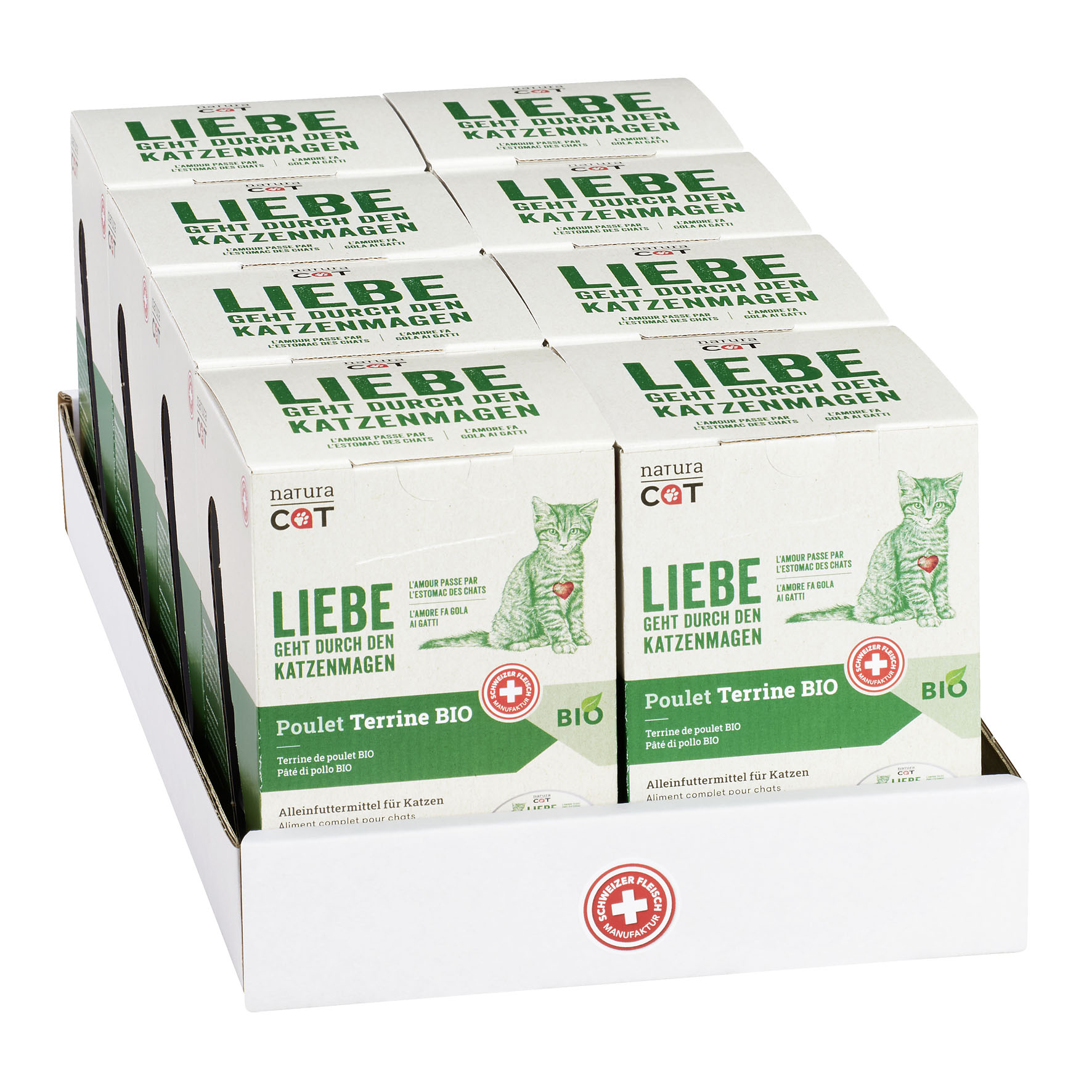 NaturaCat Huhn Terrine BIO, 4x85g