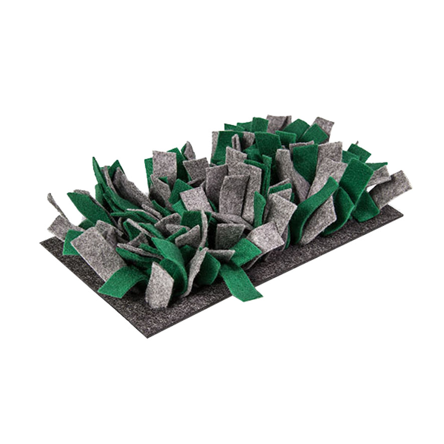 Tappetino per naso di coniglio in feltro (verde-grigio)