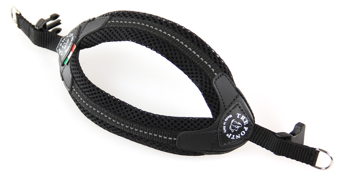 Tre Ponti Netzstoffgeschirr, schwarz XXL=49-52cm ; 9-14kg