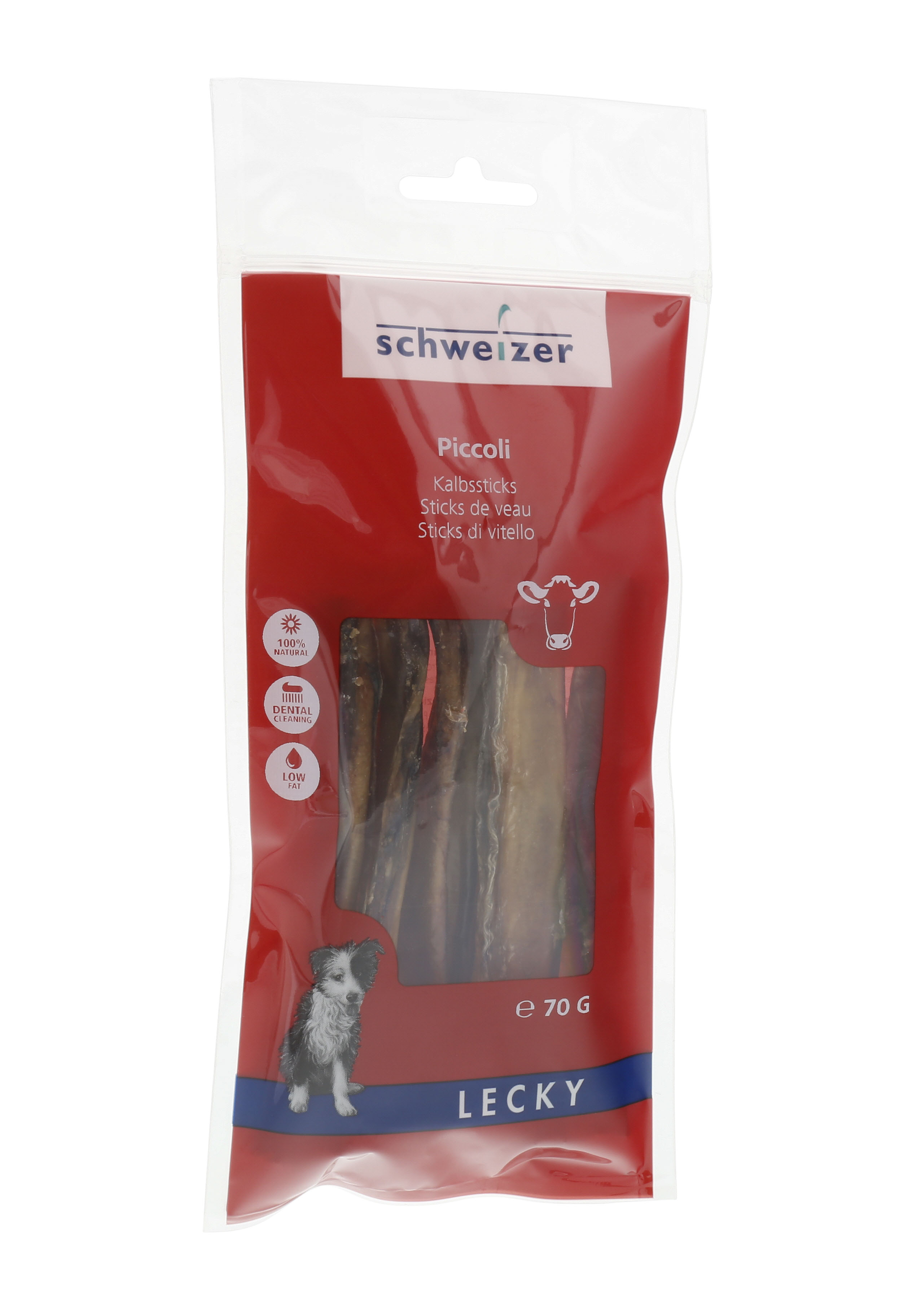 Lecky Piccoli Kalbssticks, 70g