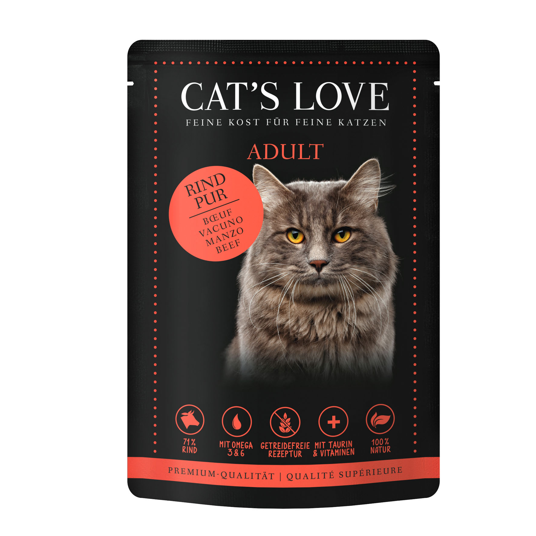 Cat‘s Love Adult Rind pur, 85g