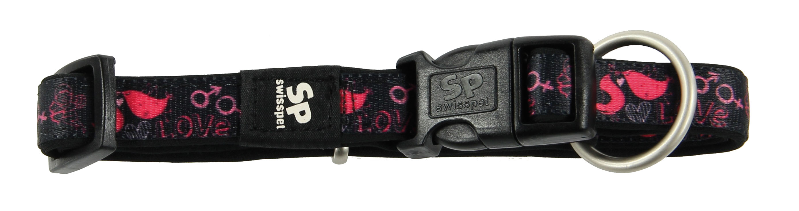 TrendLine Halsband, Love, 20/350-500mm, schwarz