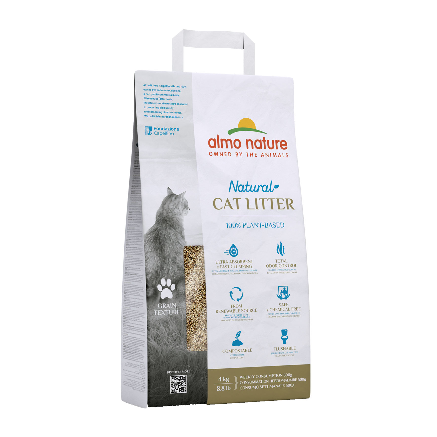 Almo Natural Cat Litter Grain Texture, 4kg