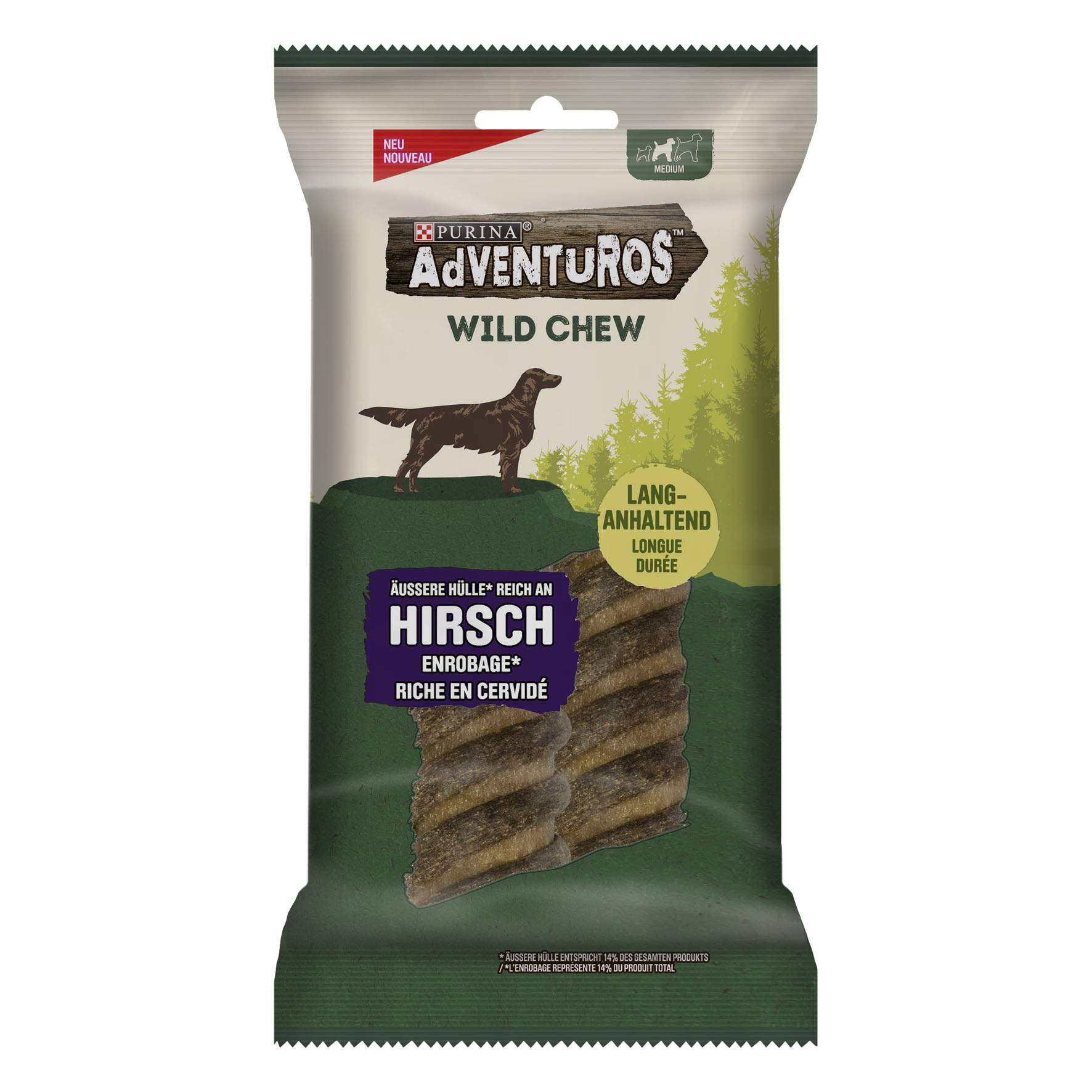 Adventuros Wild Chew Medium, 200g