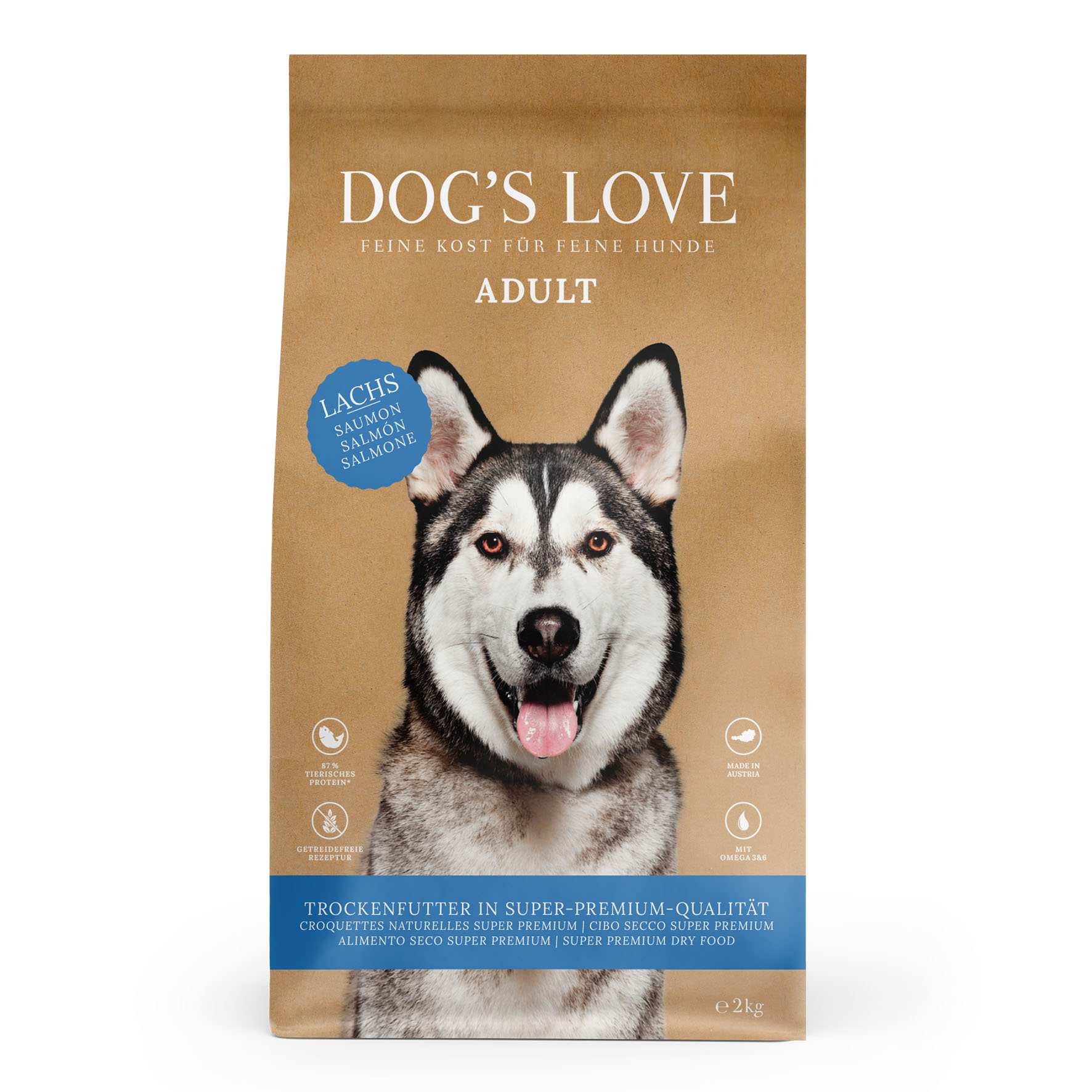 DOG'S LOVE Lachs & Forelle & Süsskartoffel & Spargel 2kg