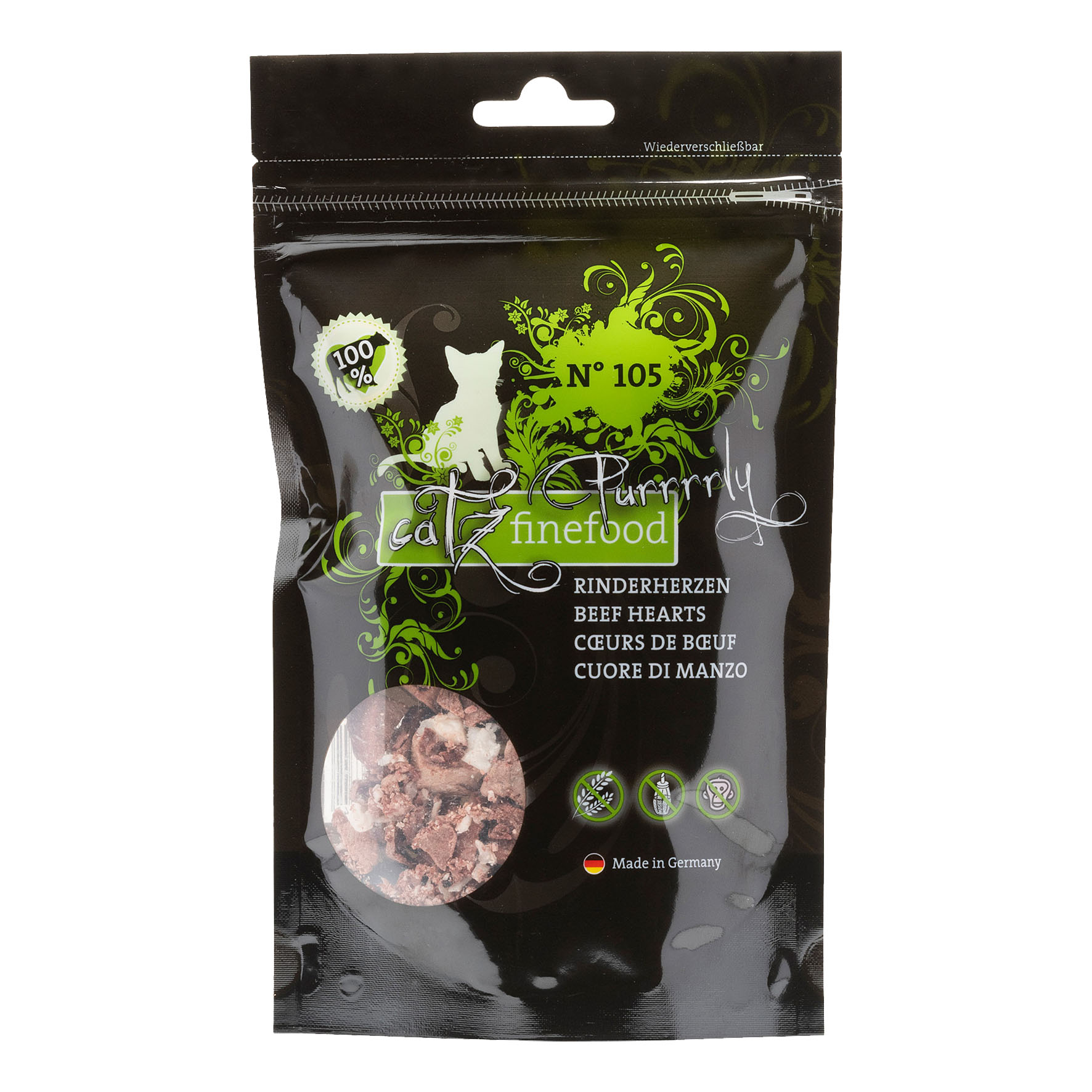 Catz Finefood Purrrrly No. 105 mit Rind
