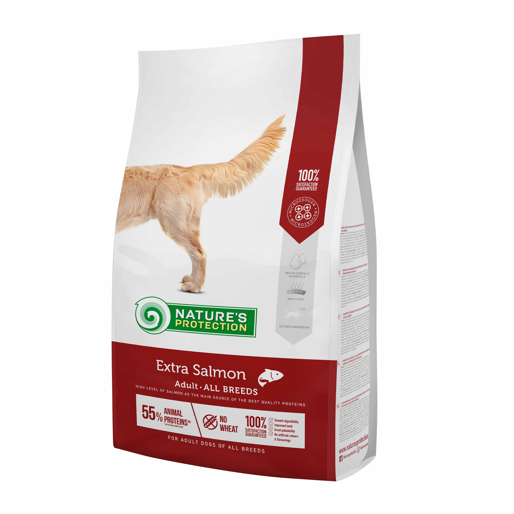 Nature's Protection Extra Salmon für ausgewachsene Hunde aller Rassen, 12kg