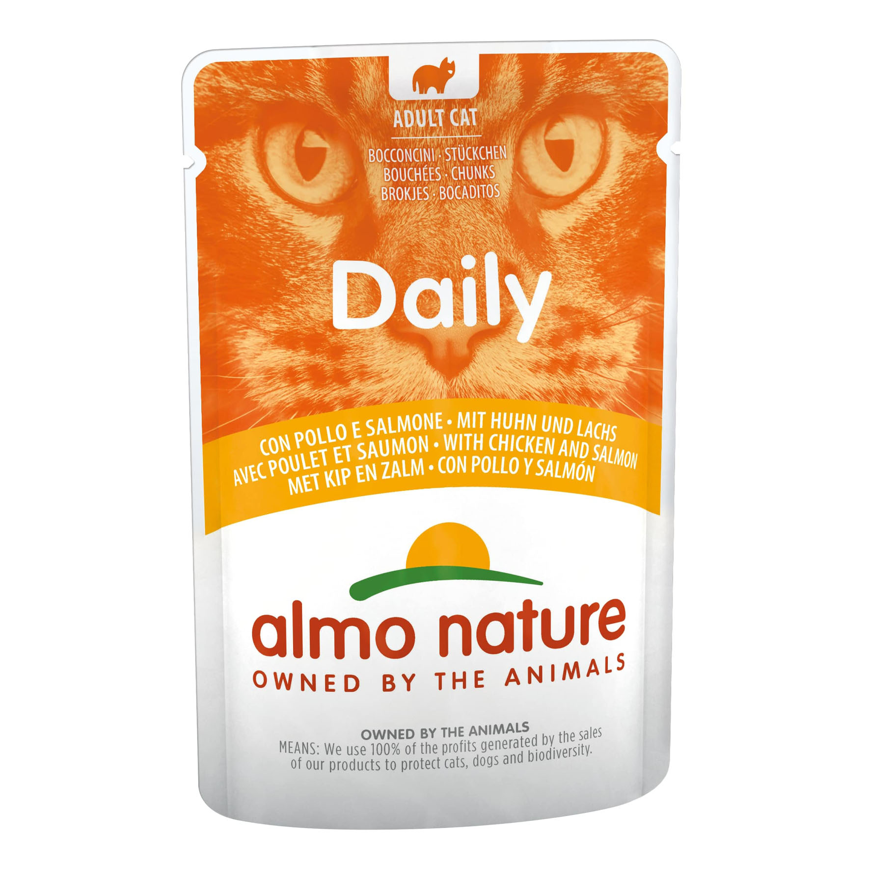 Almo Daily Adult Menu poulet & saumon 70g