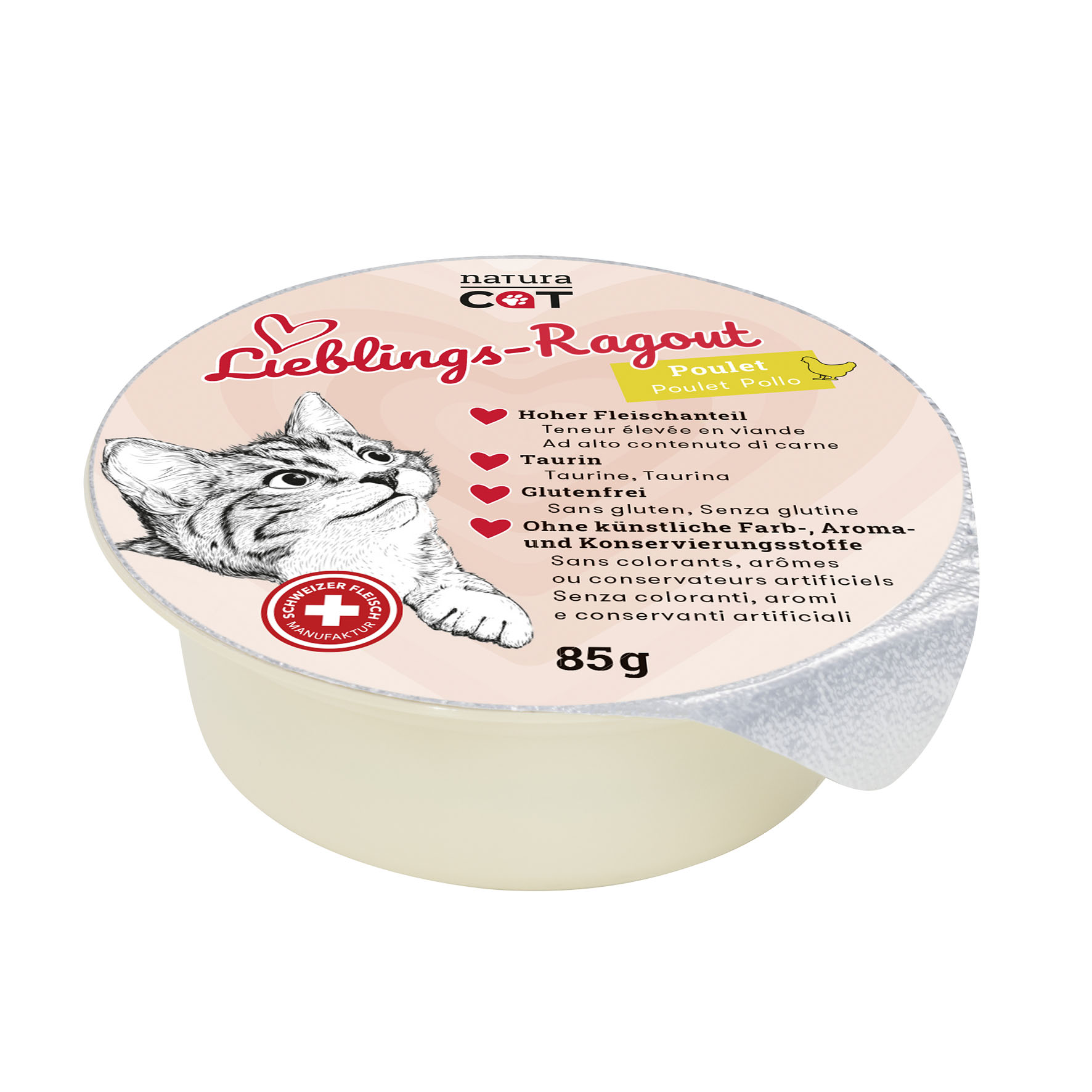 NaturaCat Lieblings-Ragout Huhn, 12x85g