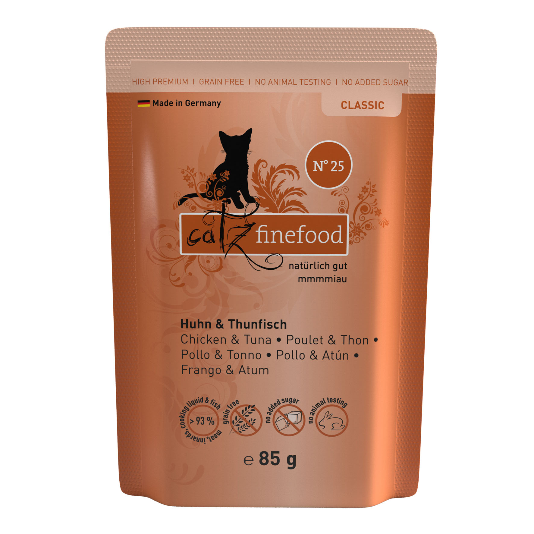 Catz Finefood No. 25 con pollo e tonno, 85g