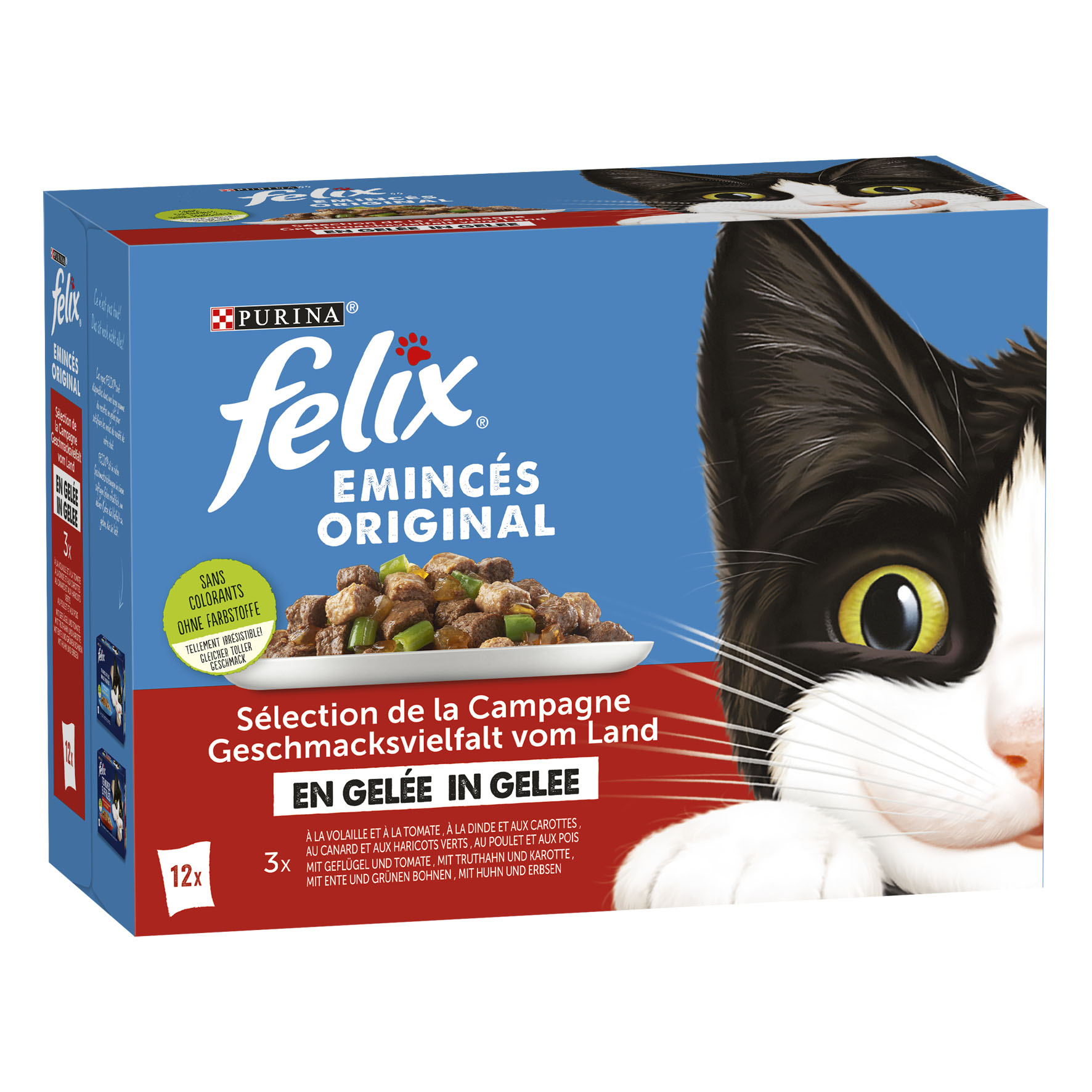 Felix Original Häppchen Geflügel & Gemüse, 12x85g
