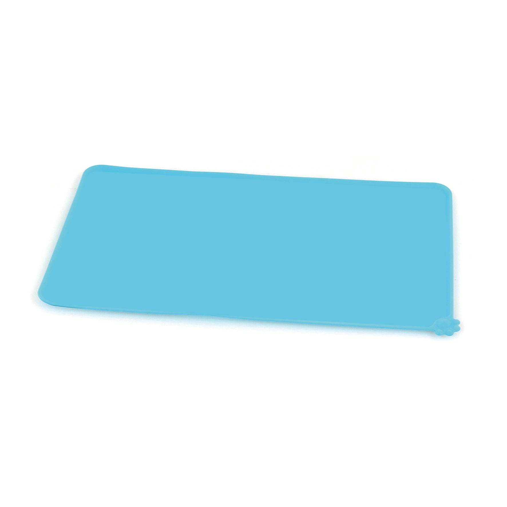 swisspet tapis sous écuelle en silicone Alina, bleu clair, neutre