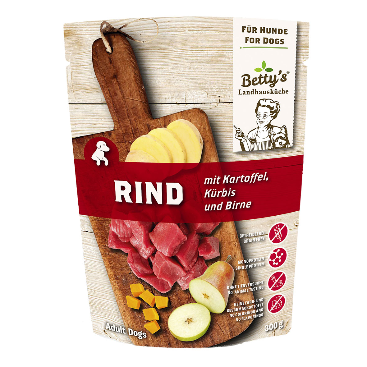 Betty's Cuisine de Campagne Sachet fraîcheur de bœuf avec pomme de terre, 300gg