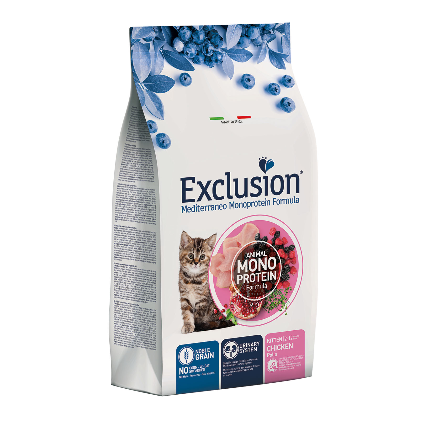 Exclusion Mediterraneo Kitten Chicken, 12kg