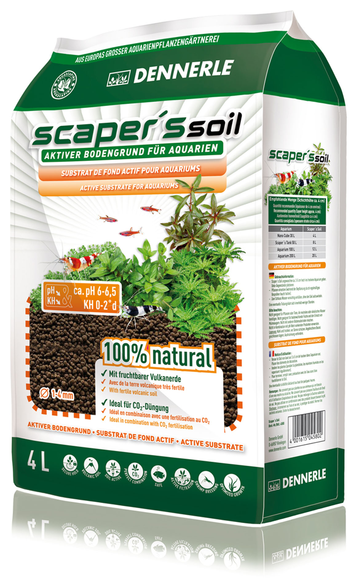 Dennerle Scaper’s Soil 1-4mm 8 Liter