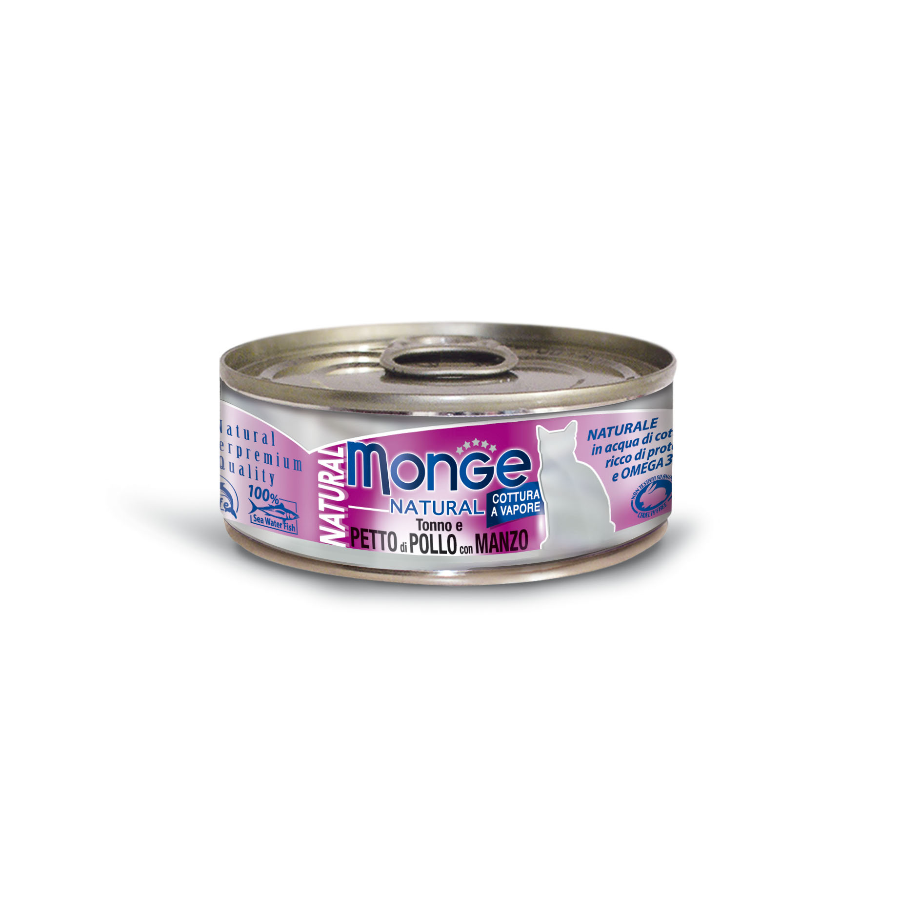 Monge Natural Cat con cotenna e Pollo, 80g