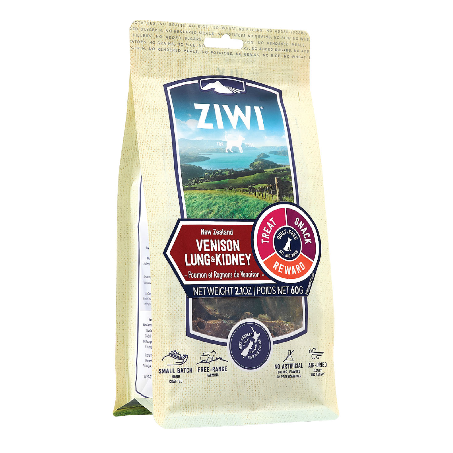 Ziwi Treats Venison Lung & Kidney, 60g