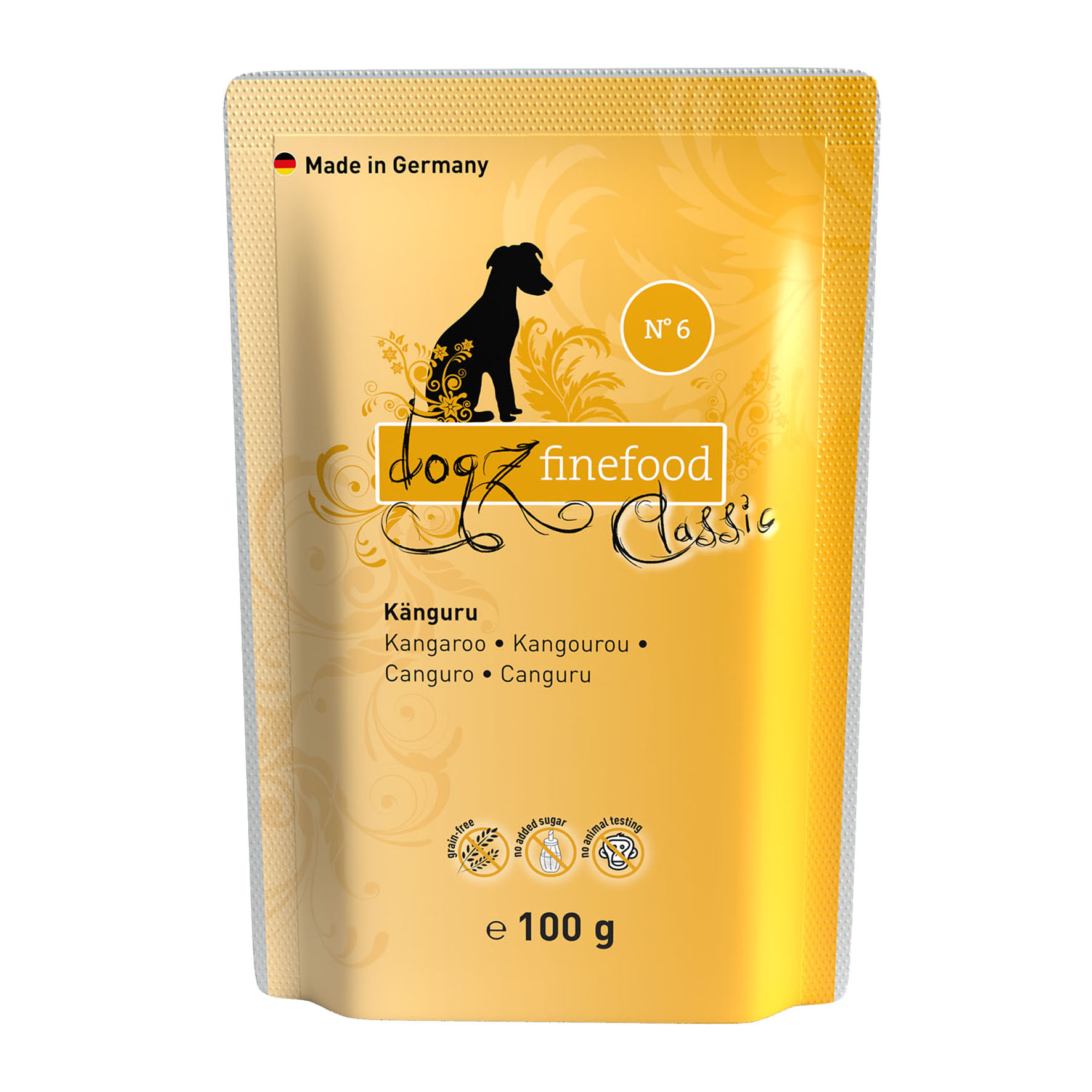 Dogz Finefood No. 06 Känguru, 100g