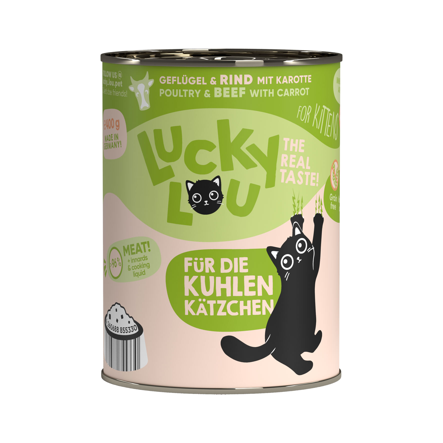 Lucky Lou Kitten Geflügel & Rind 400g