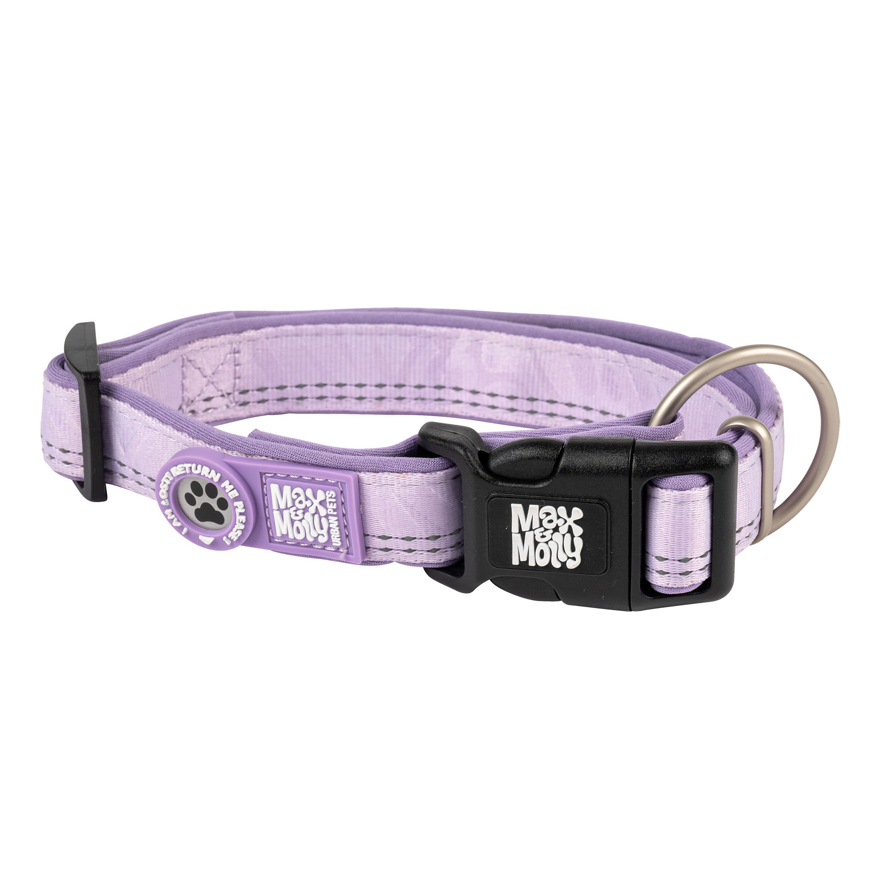 Max&Molly Smart ID Collar lavendel/M, 2cmx34-55cm