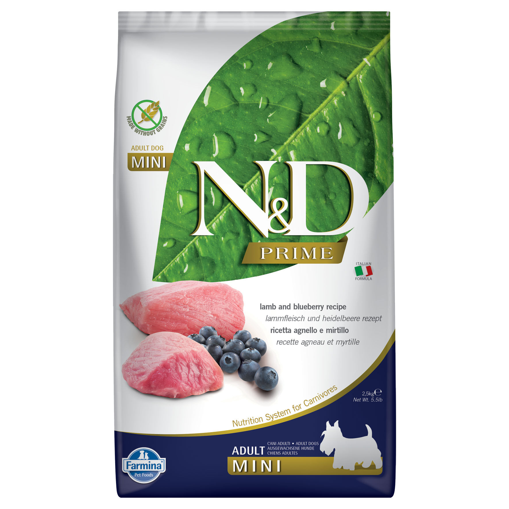 Farmina Dog Adult Mini Lamm Heidelbeeren 2.5kg