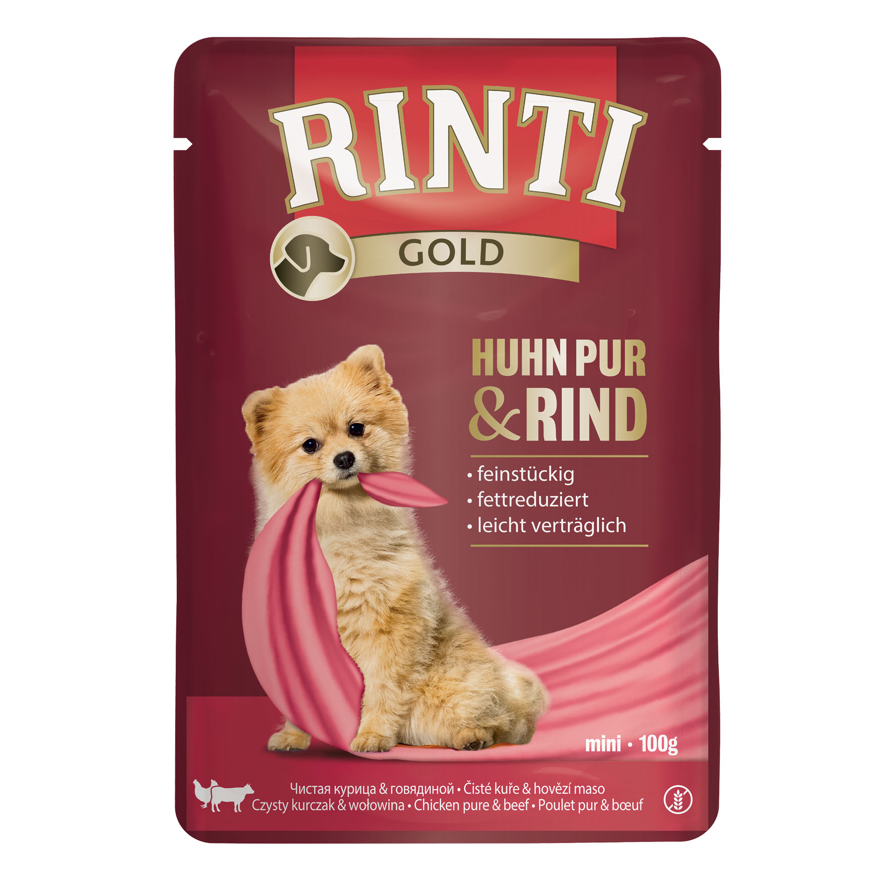 Rinti Gold Mini PUR Poulet & Boeuf, 100g