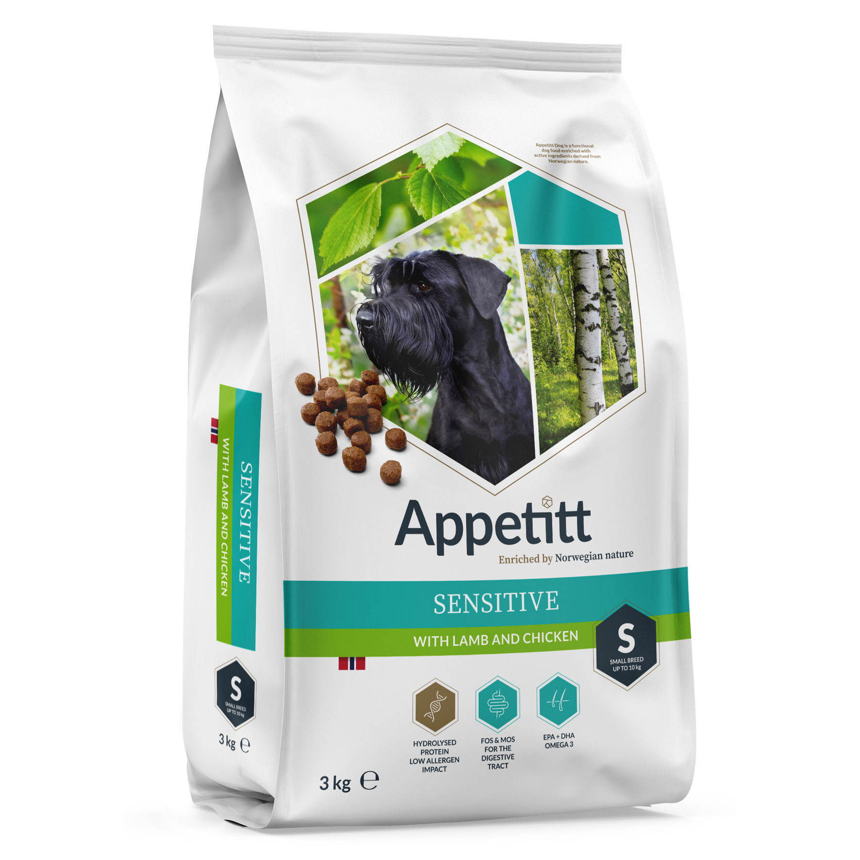 Appetitt Sensitive Small Lamm & Huhn, 3kg