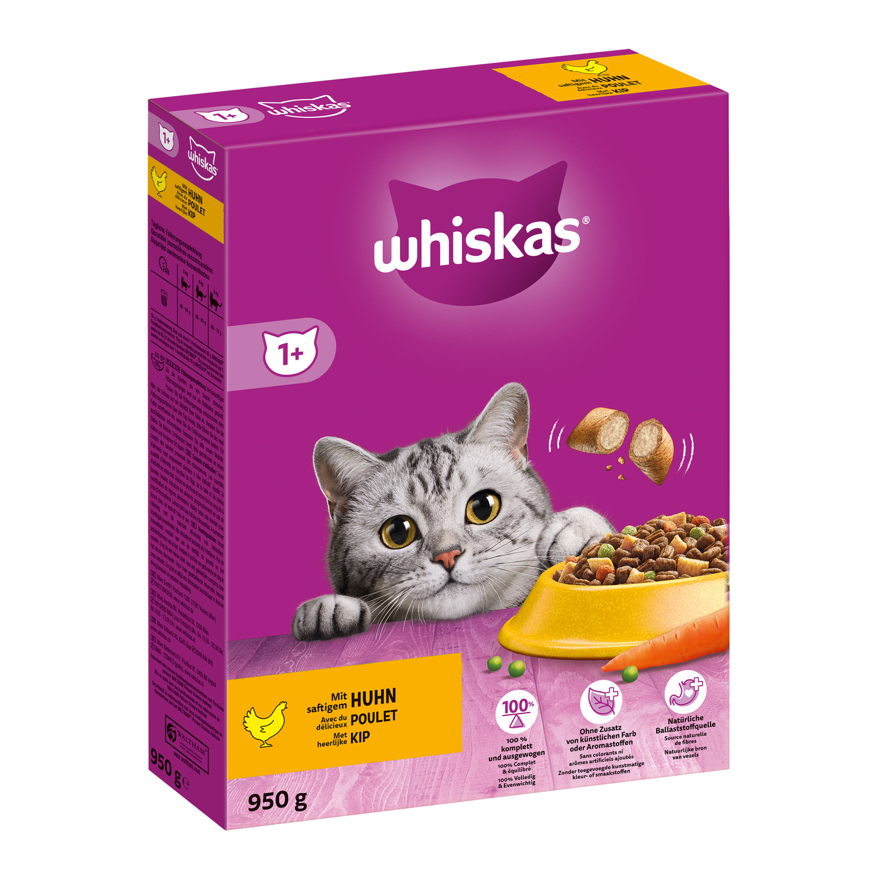 Whiskas Secco Pollo 1+, 950g