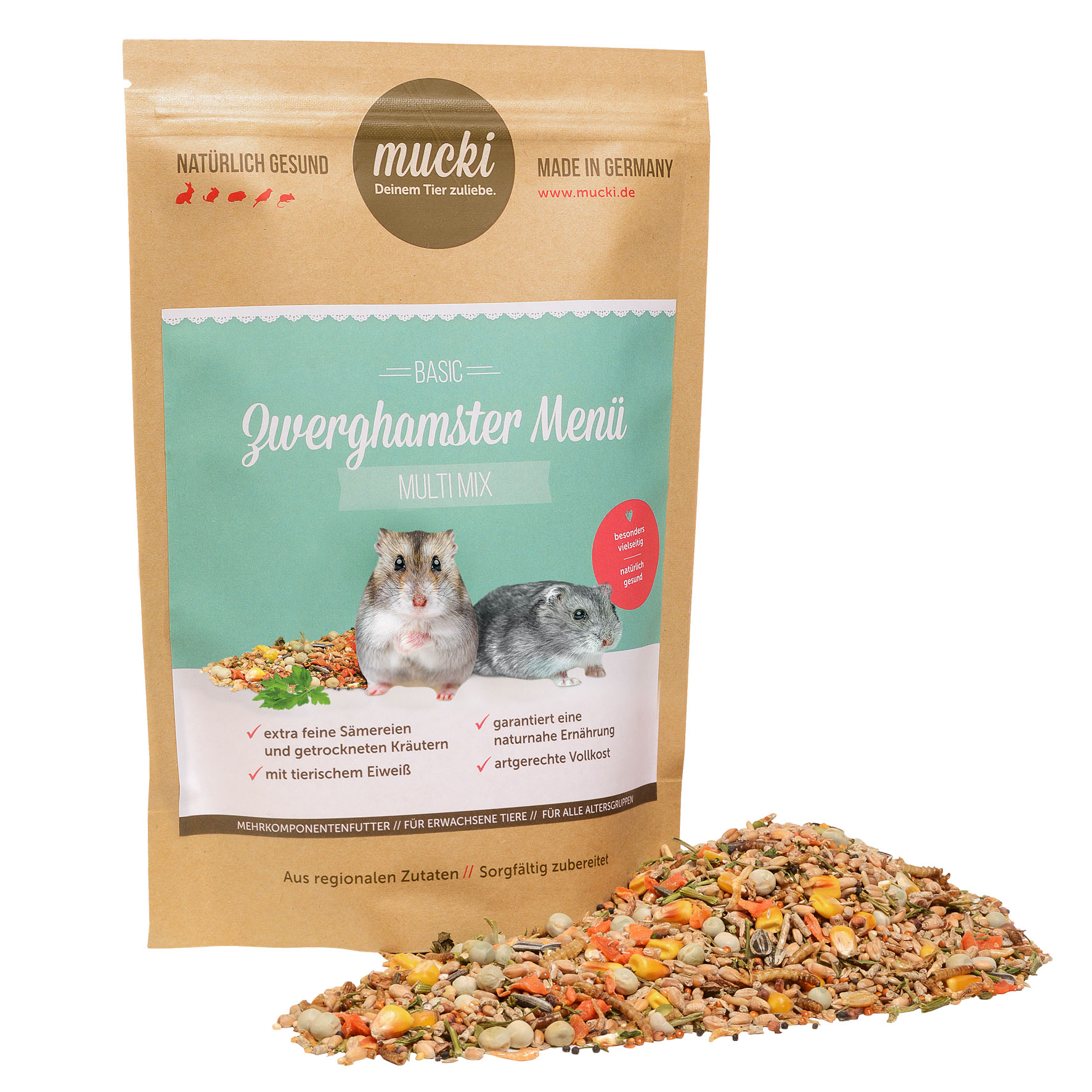 Menu per criceti nani Mucki Multi Mix 400g