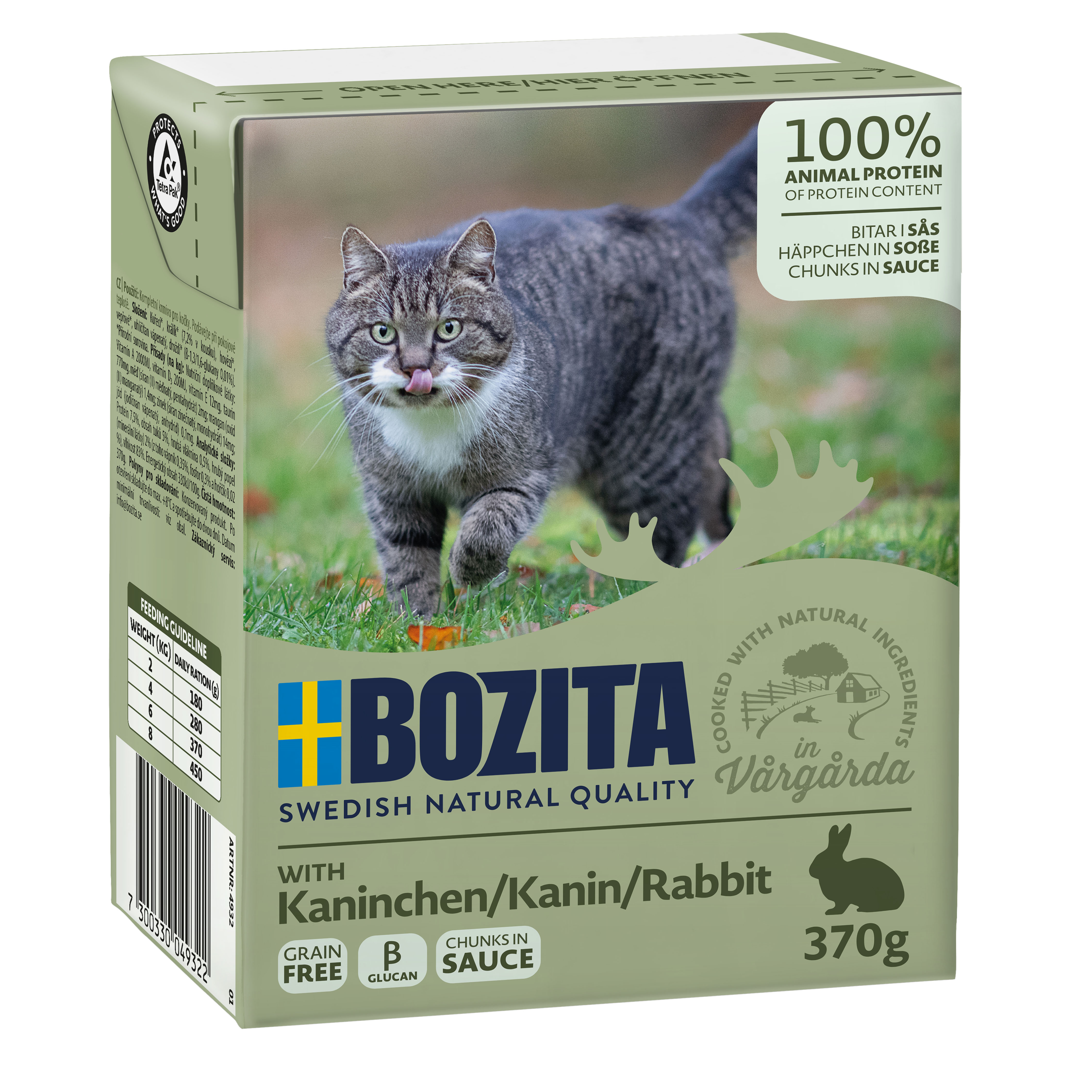 Bozita Bouchées en sauce avec lapin, 370g