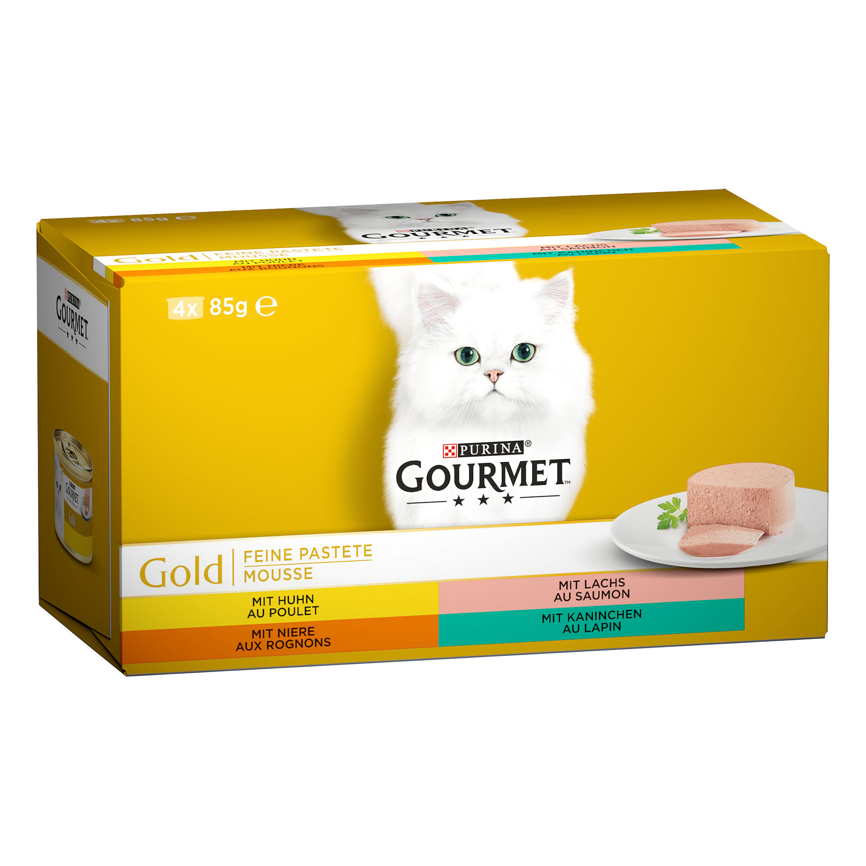 Gourmet Gold Feine Pastete Fleisch, 4x85g