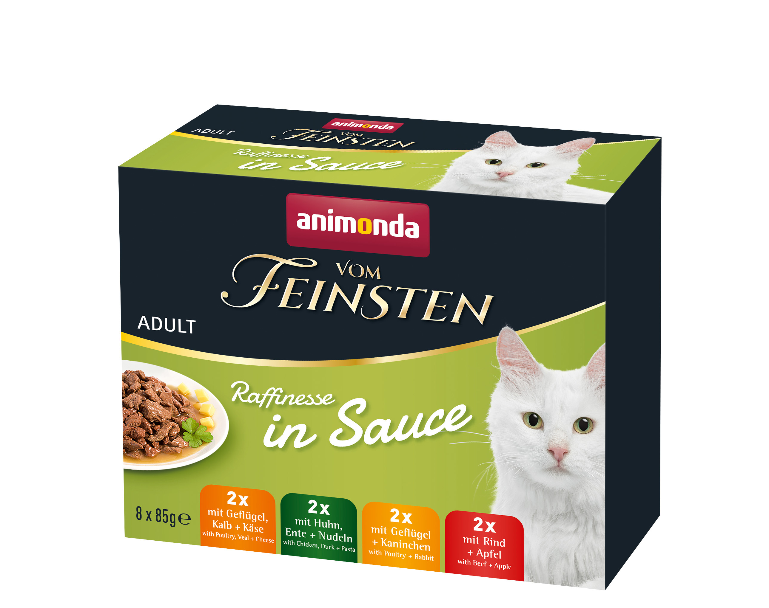 Vom Feinsten Adult Raffinesse in Sauce Adult 8 x 85g Mixpack
