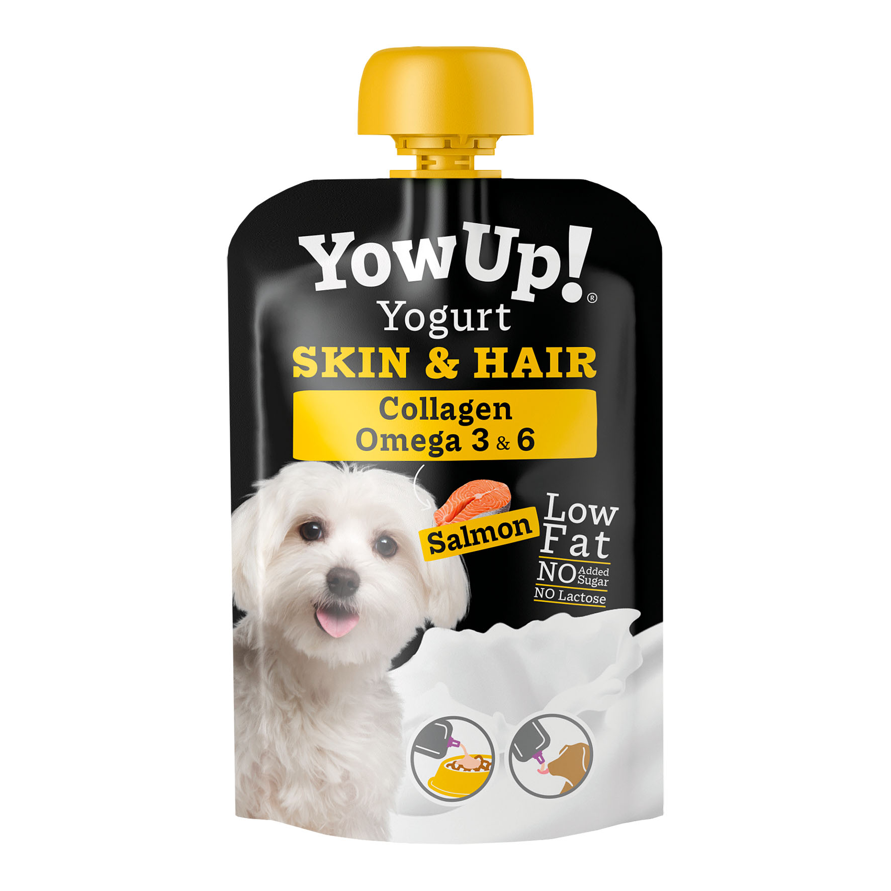 YowUp! Yogurt SKIN&HAIR DOG Salmon, 115g