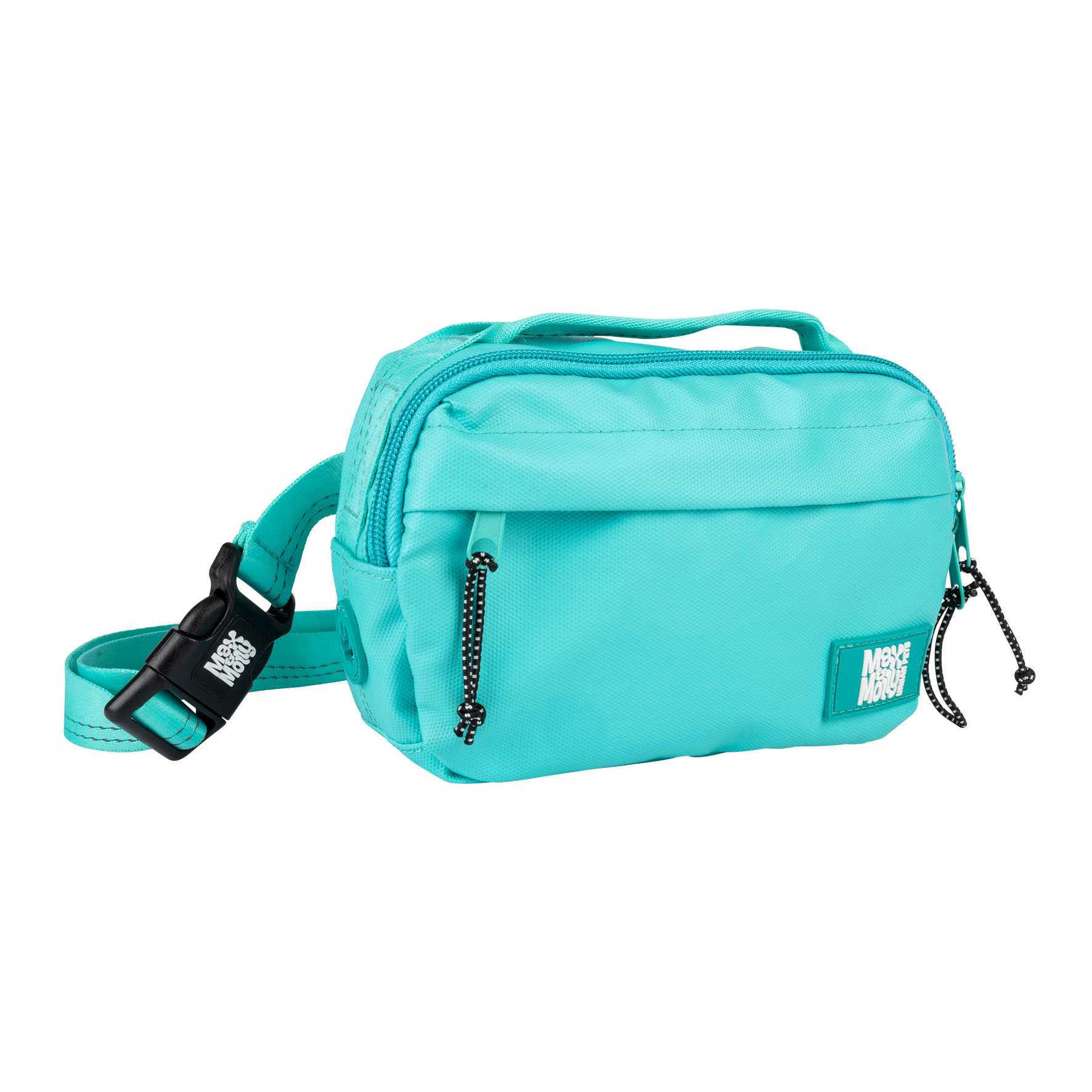 Max&Moll Hundetasche Matrix 2.0 türkis, L:18cm H:12cm B:6cm, Gurtt:125cm